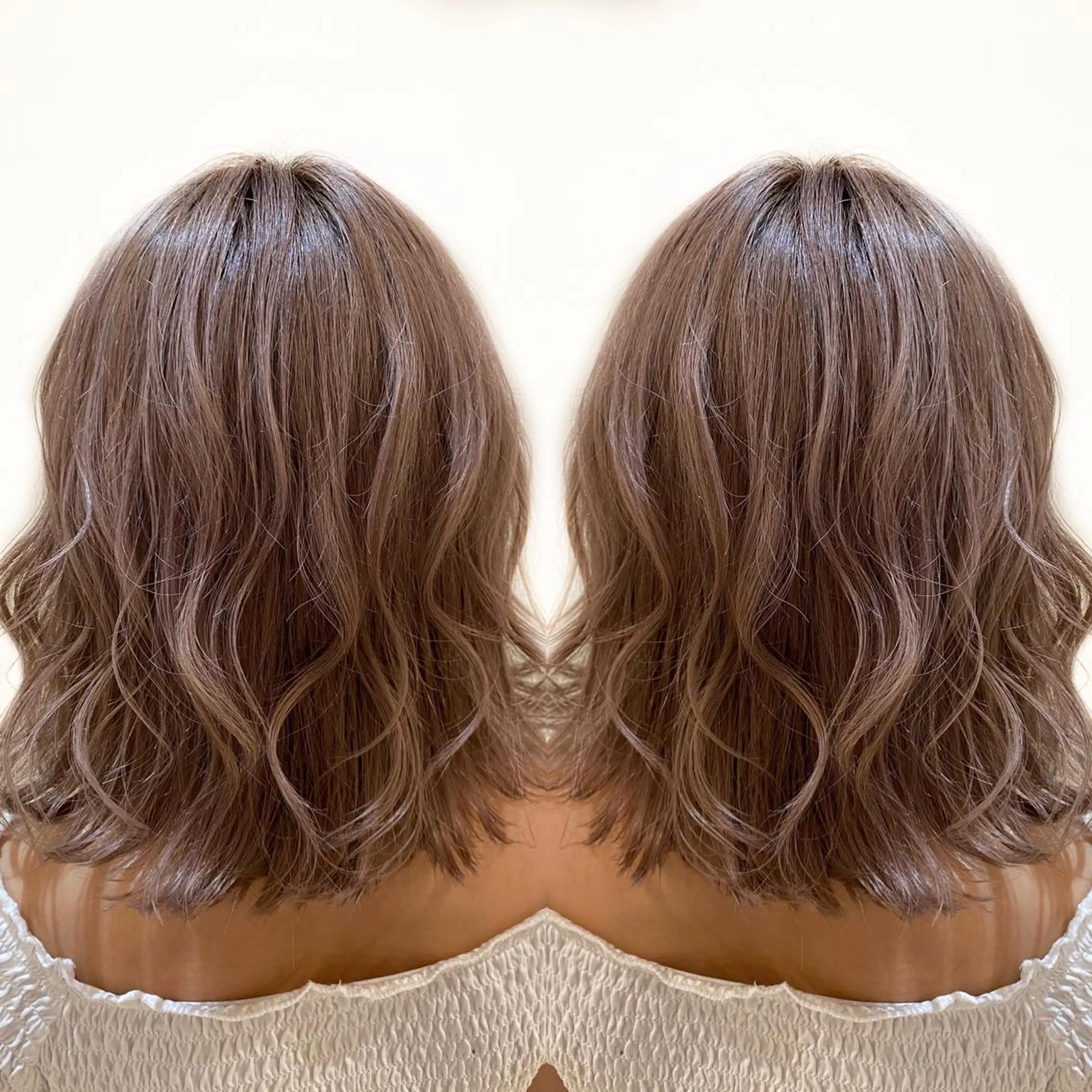 ミディアム カラー ミストバング  フェイスフレーミング カット ヘアカラー トリートメント ご予約 宜しくお願いします！のヘアスタイル