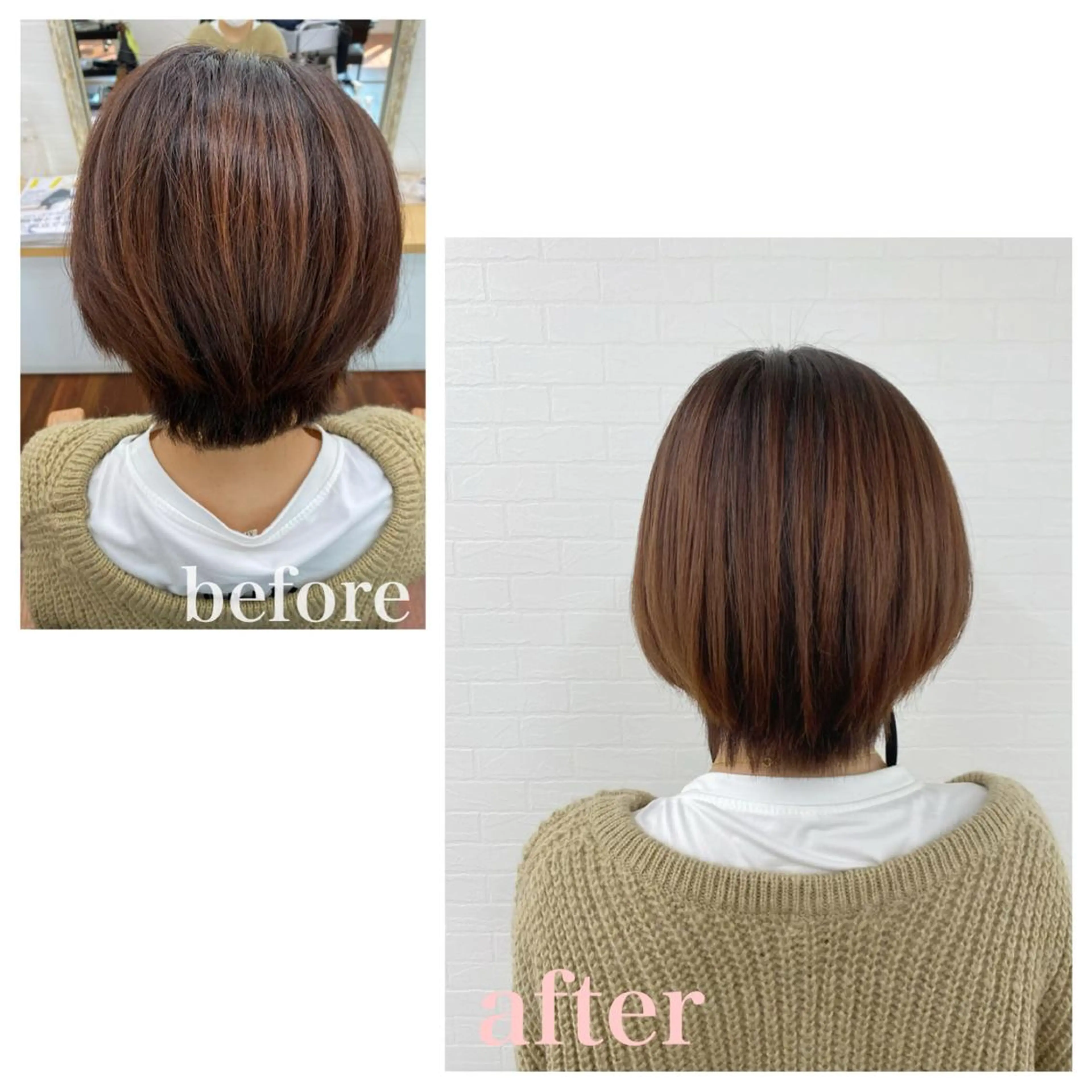 ショート パーマ トリートメント 酸性ストレート ストレートパーマ GRANLUSSO 〜グランルッソ駅前店所属・木口 嘉美のヘアスタイル