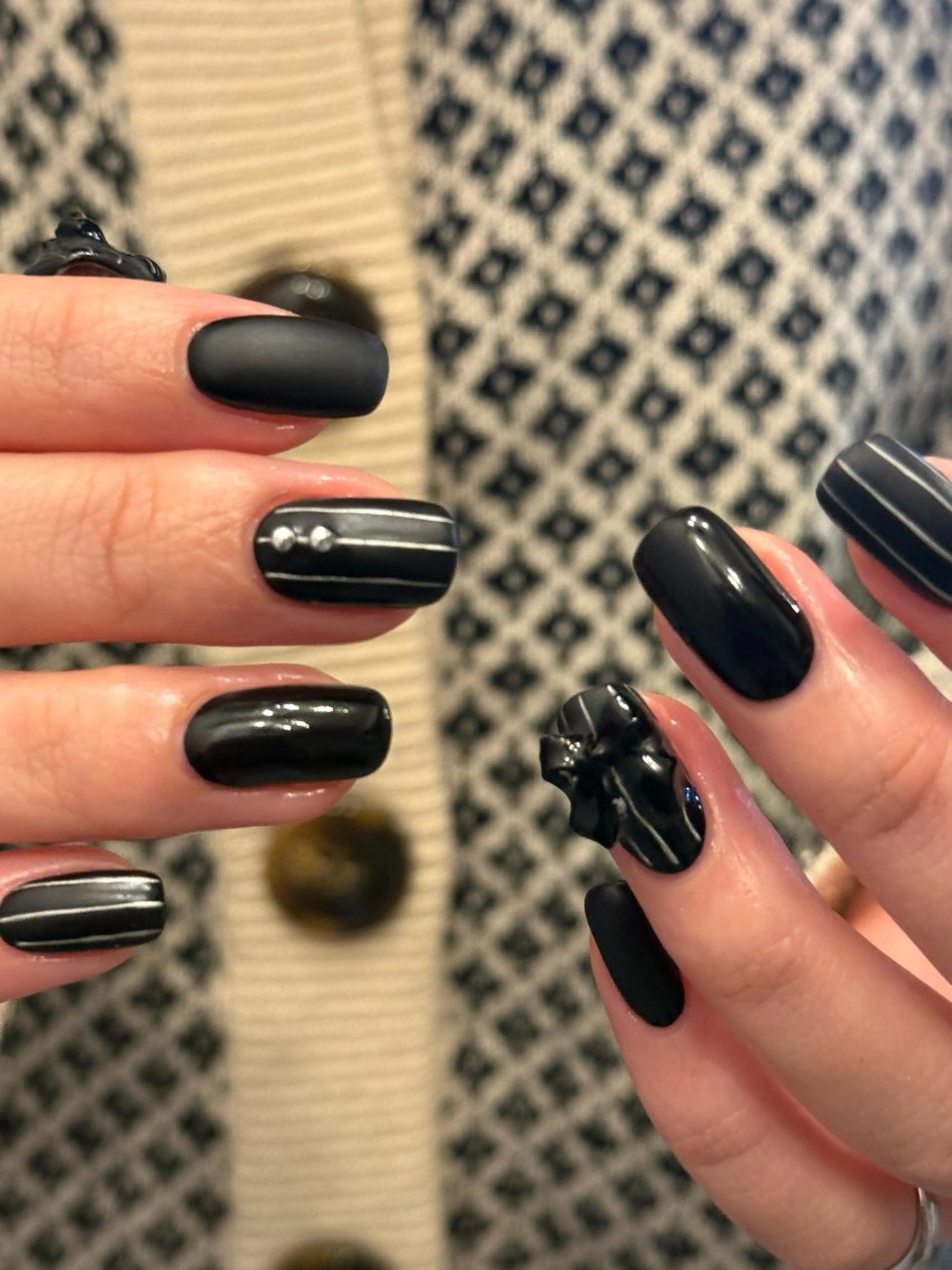 ネイル 持ち込み リボン filonnail asukaのネイルデザイン