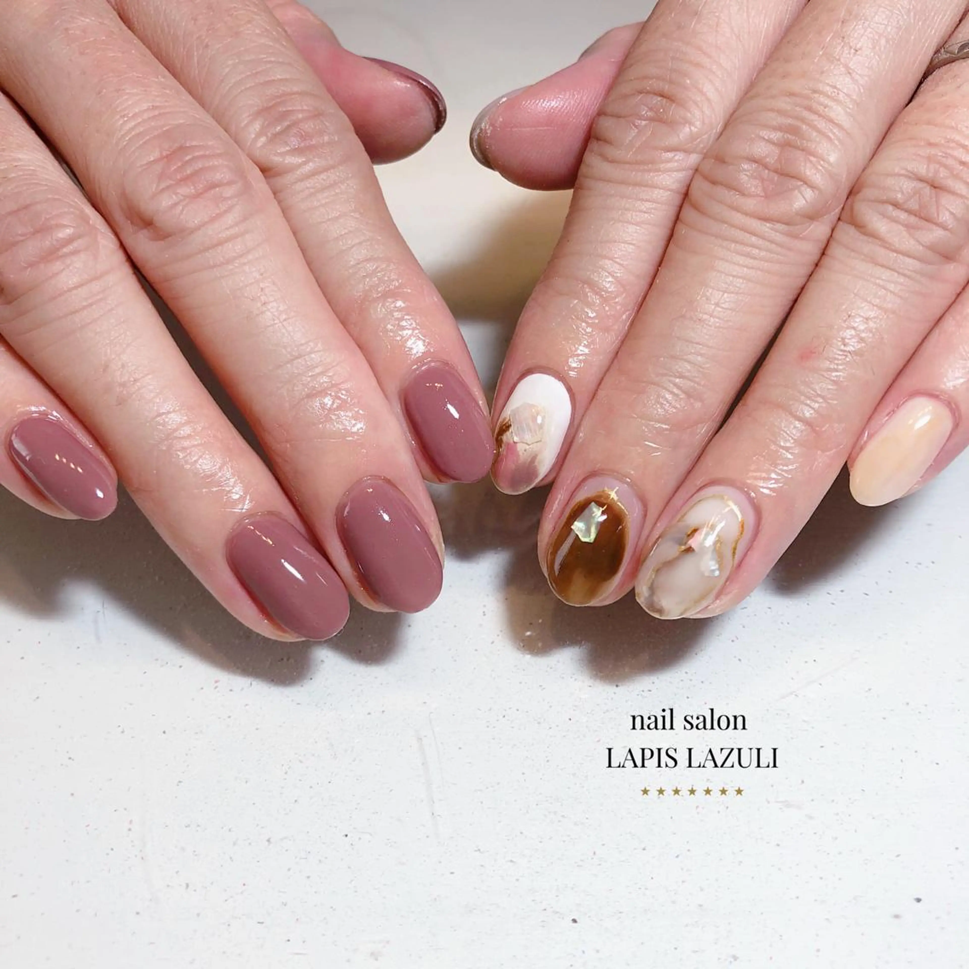 ネイル ジェルネイル マットネイル ミラーネイル ニュアンスネイル オフィスネイル ハンドネイル nail salon ラピスラズリのネイルデザイン