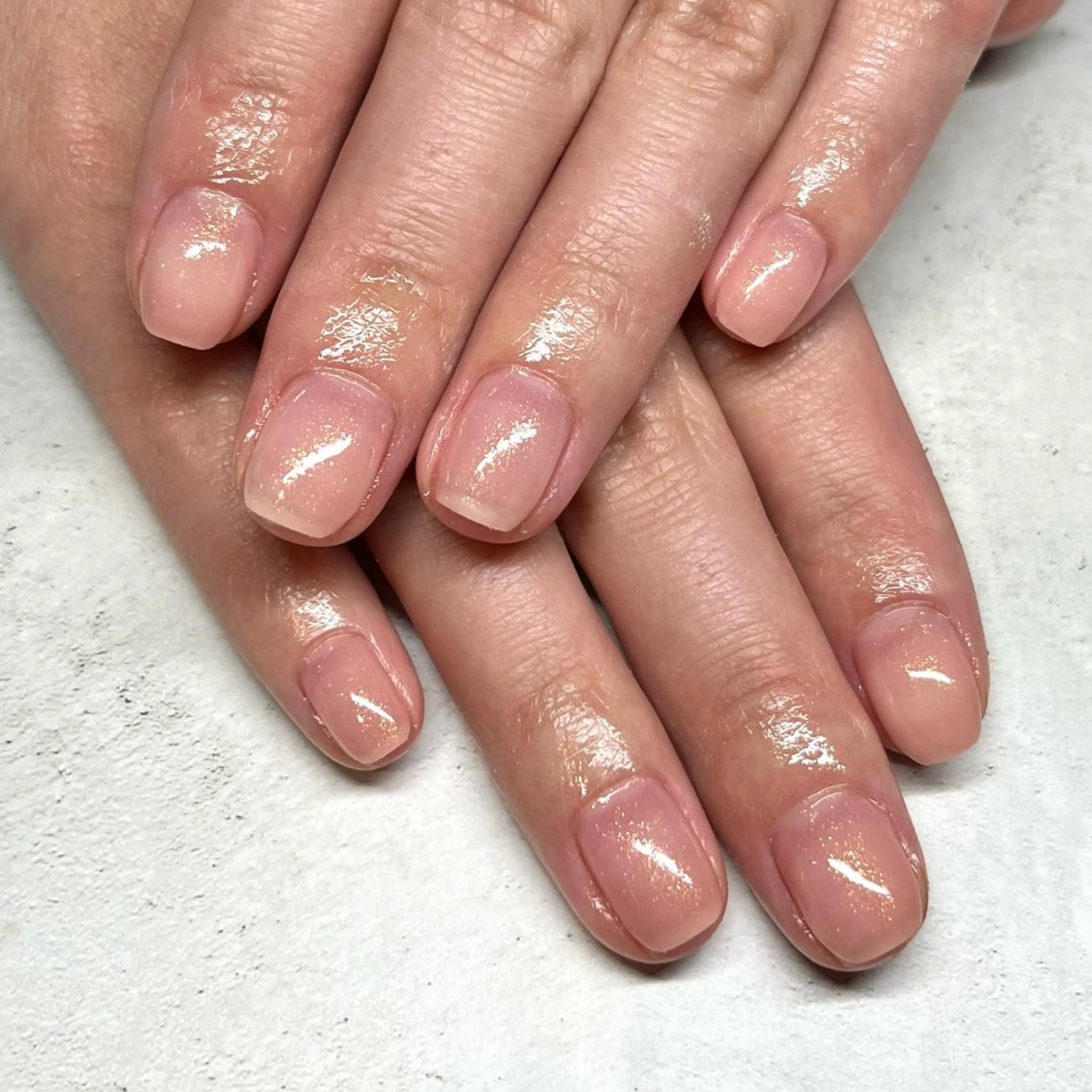 ネイル ワンカラーネイル 長澤 茉凜のネイルデザイン