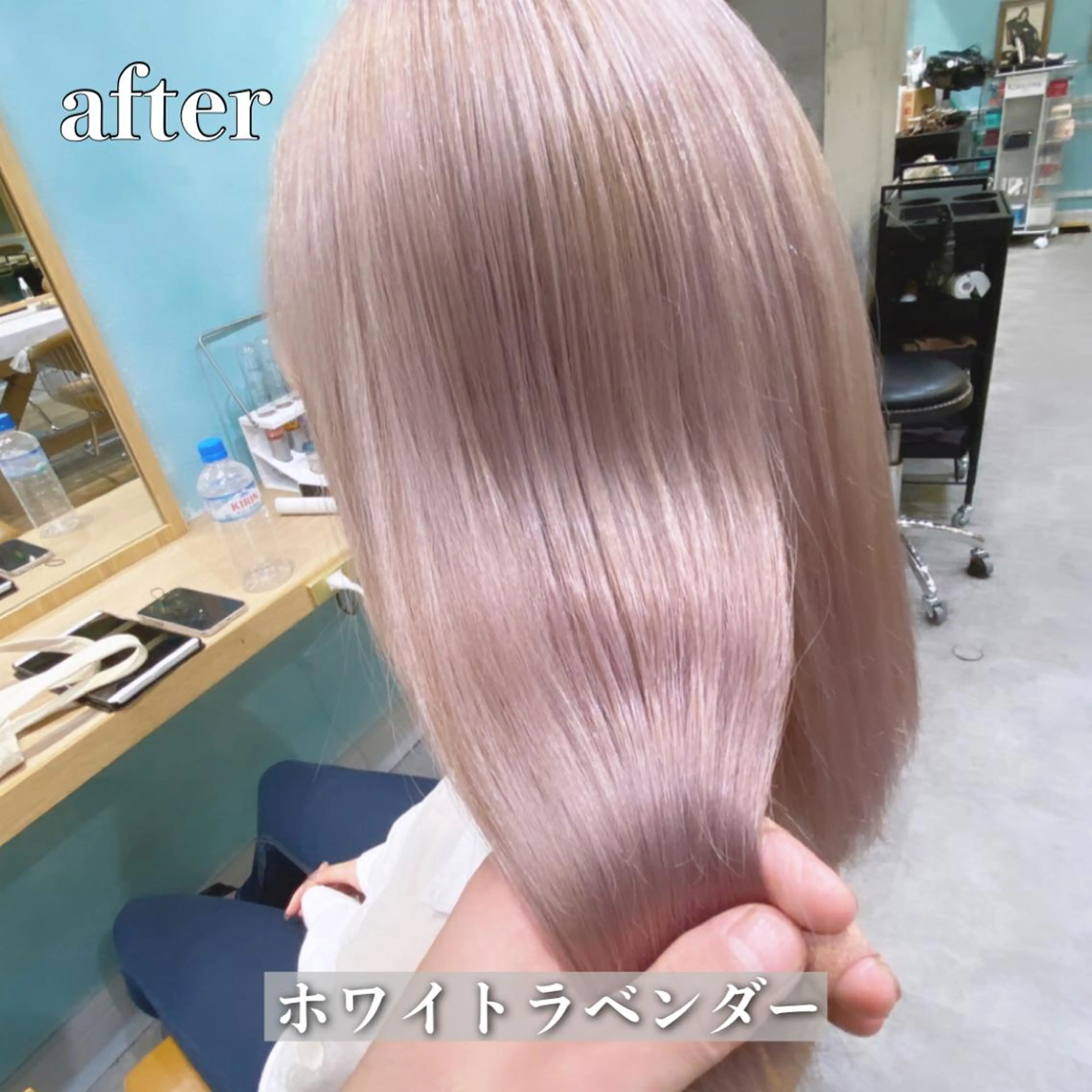 セミロング カラー La fith liebe 京都駅前店所属・🌈ブリーチ特化🌈 MINATOのヘアスタイル