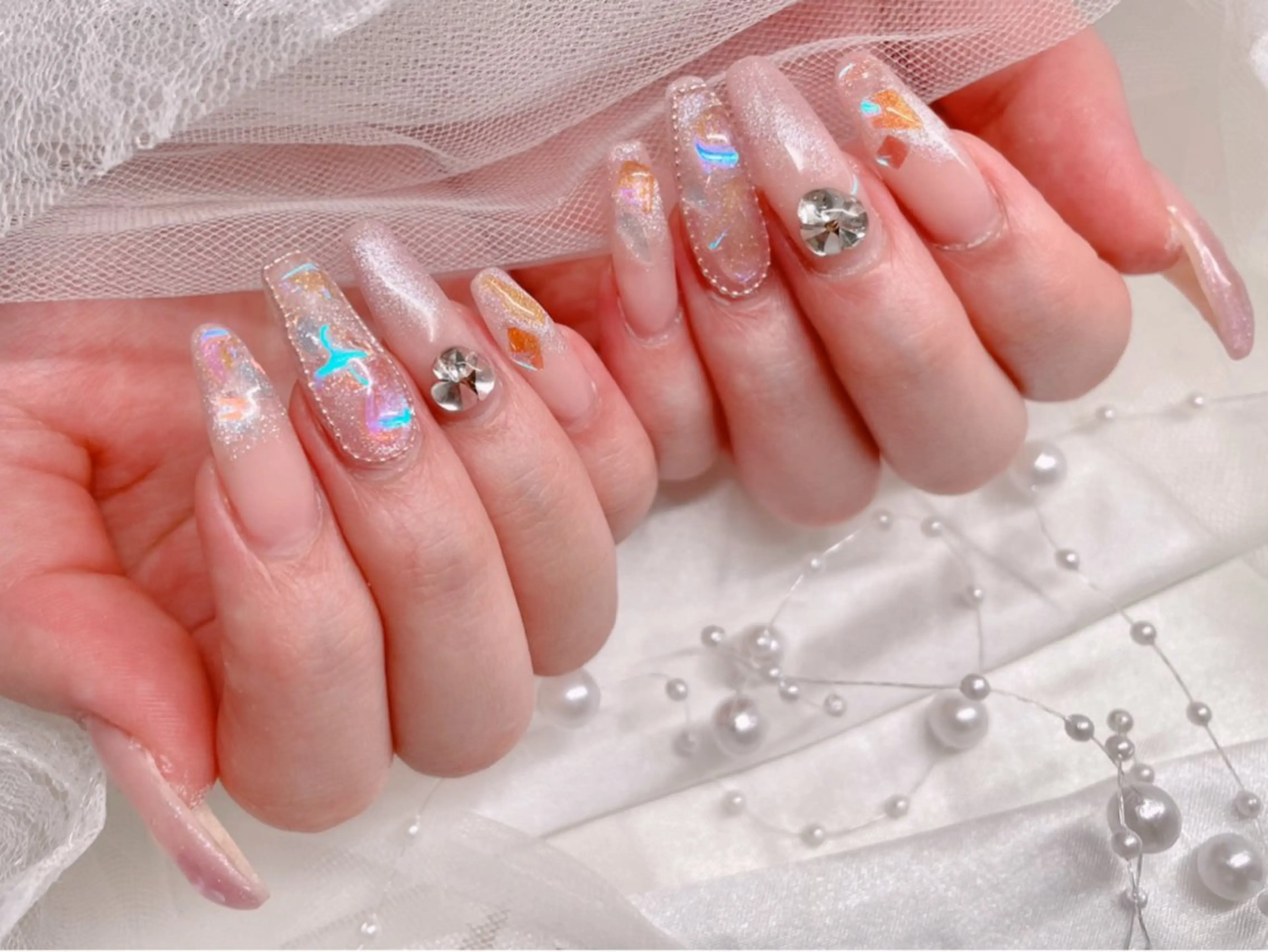 次世代スカルプ❣️ロング限定🧸アプレ長さ出し10本＋乗せ放題🩷の写真