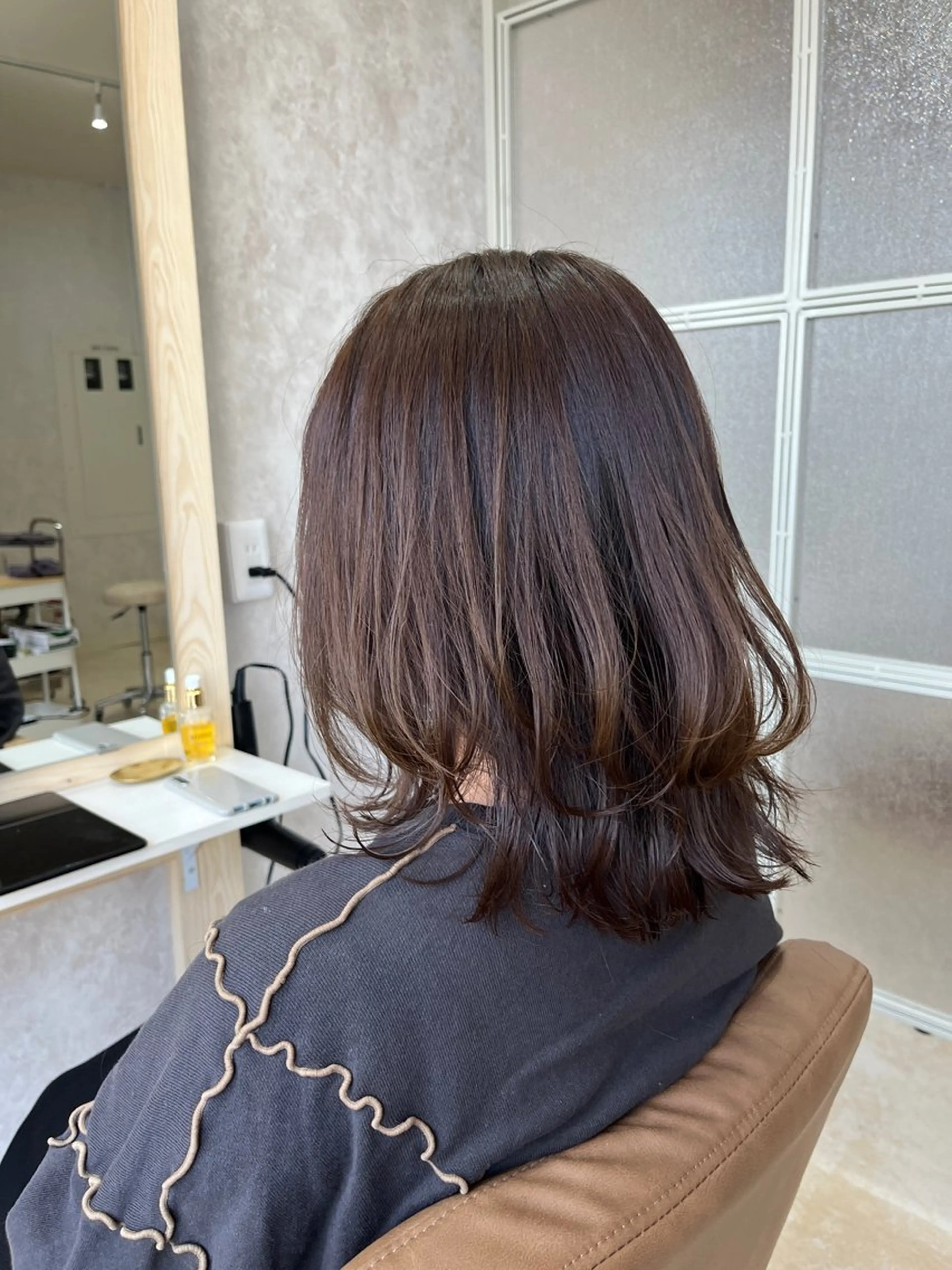 ミディアム 【ROSSO】 SHUHEIのヘアスタイル