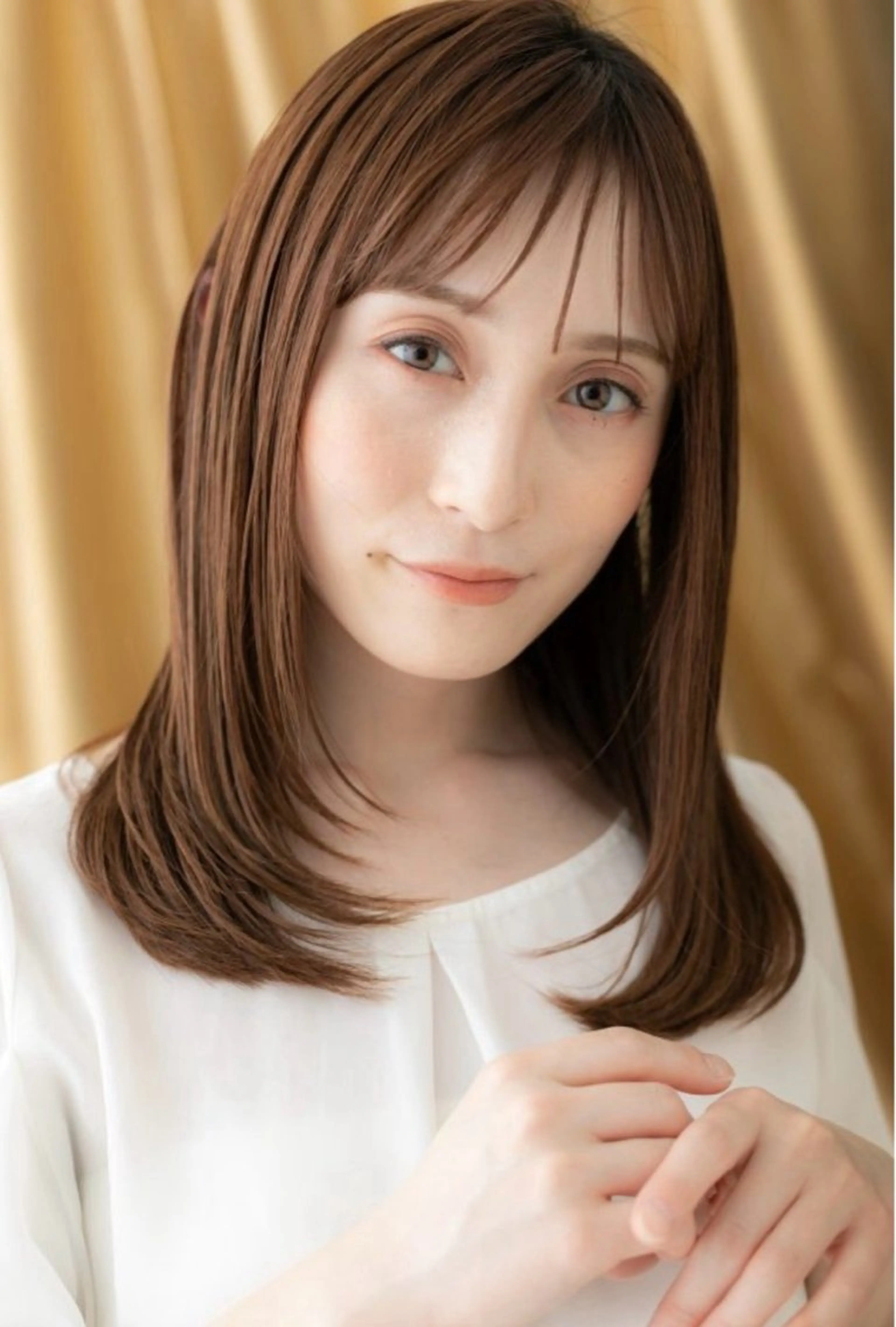 セミロング カラー パーマ カット パーマ カバーヘアブリス上尾店所属・飯田 萌友のヘアスタイル