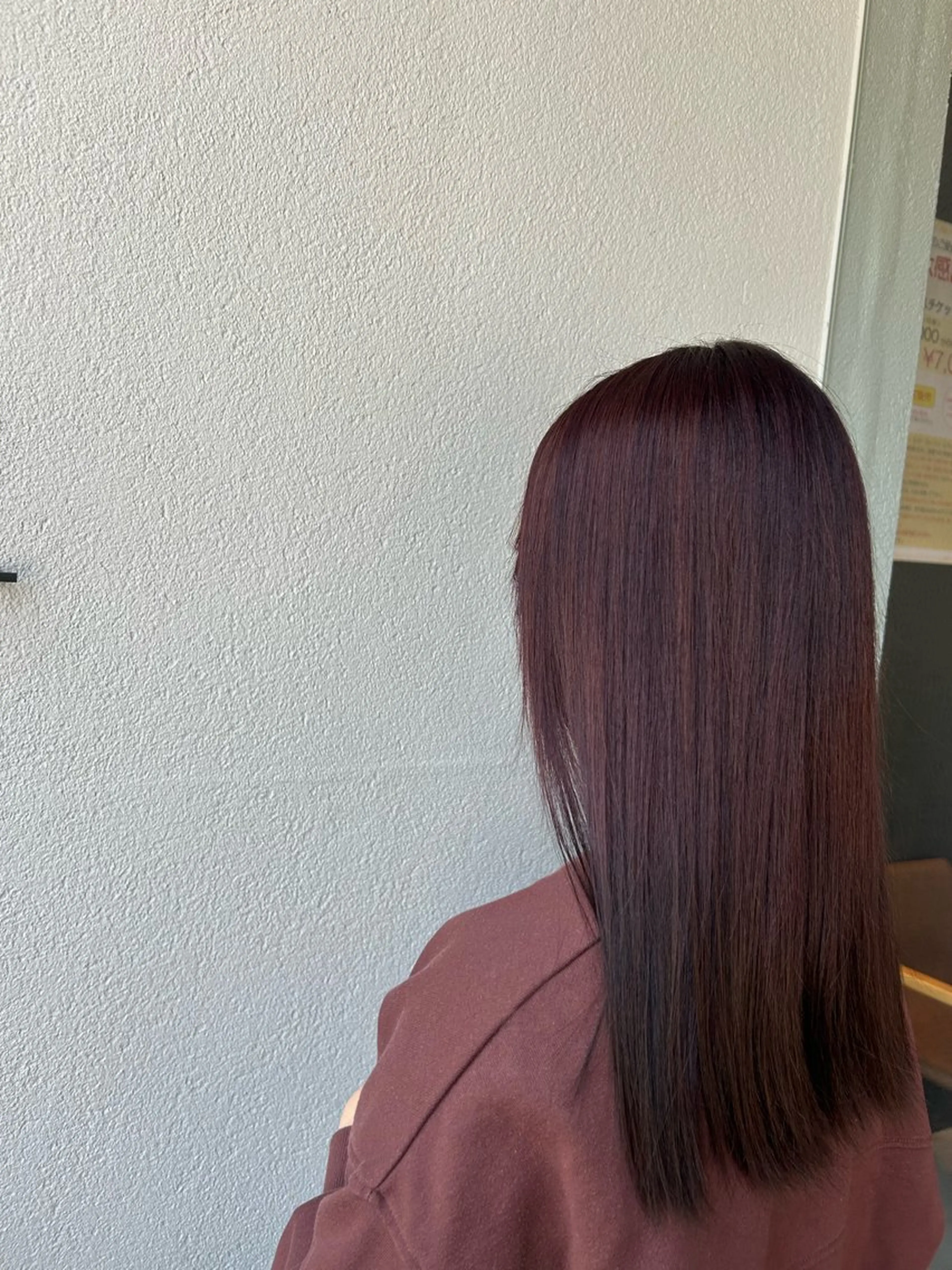 カラー ブラウンカラー カシス 福井 愛瑠のヘアスタイル