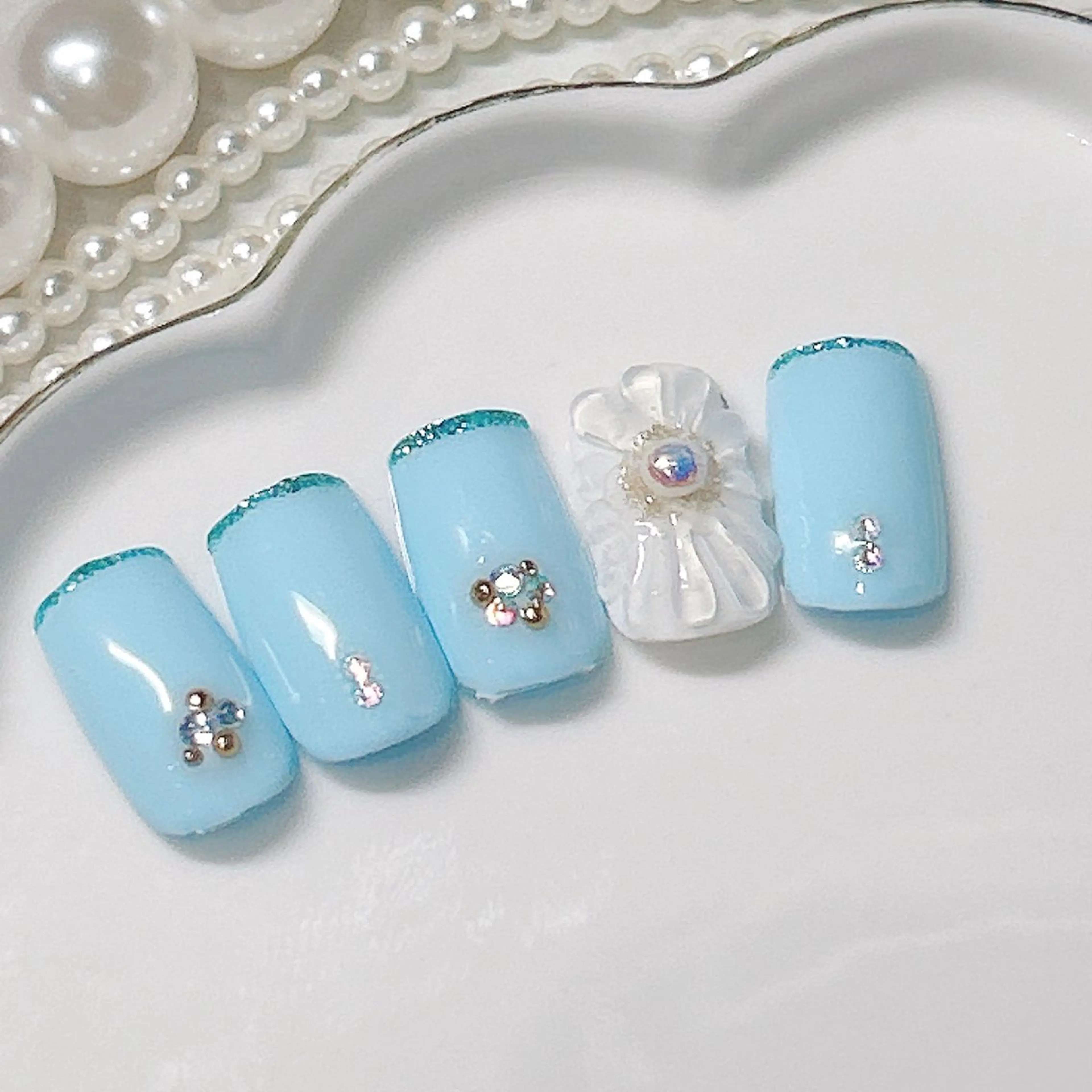 ネイル フットネイル ジェルネイル マグネットネイル パラジェル 松宮 理歩のネイルデザイン