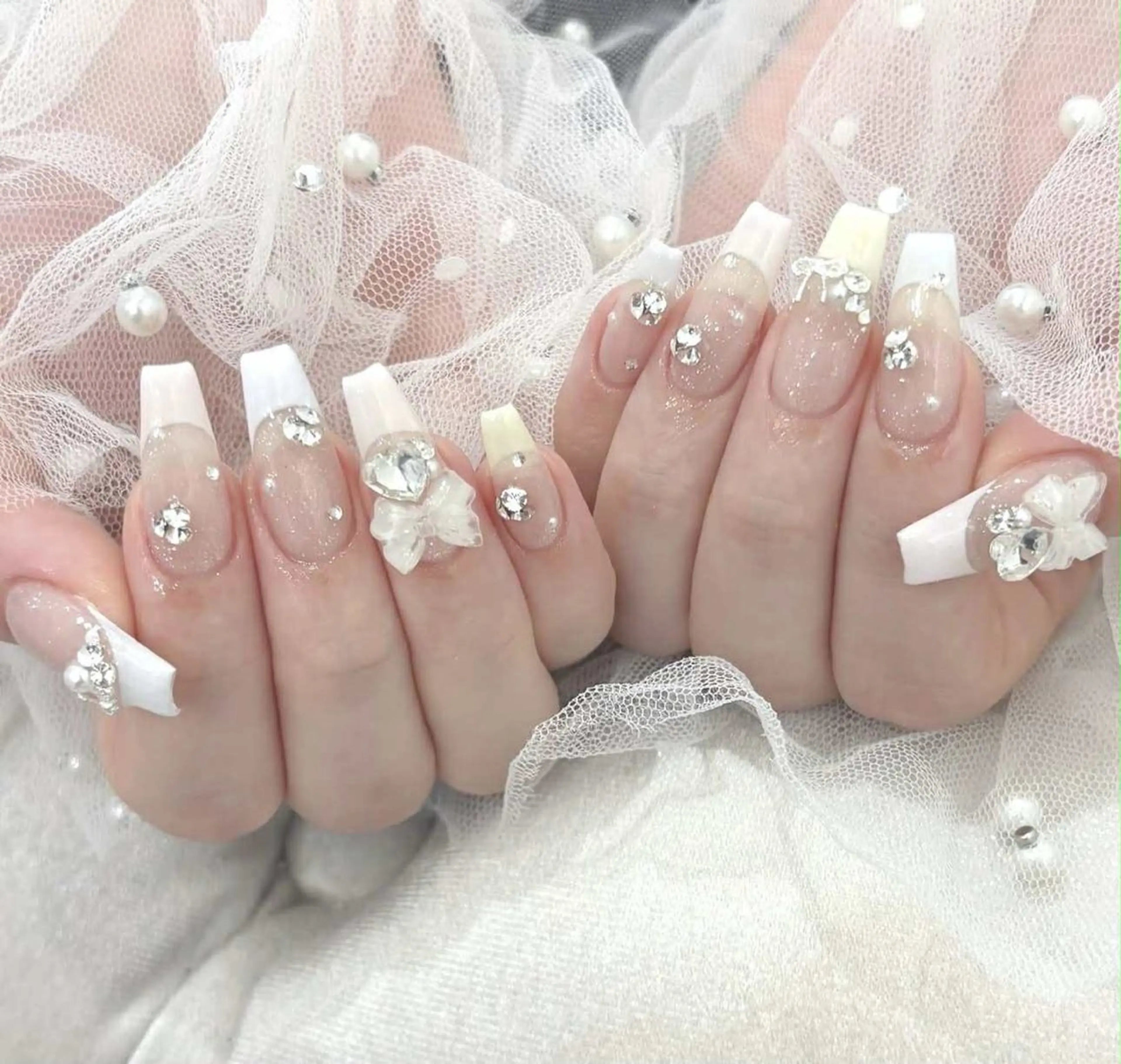 ネイル 🩷JiSu🩷 チップ長さ出し専門のネイルデザイン