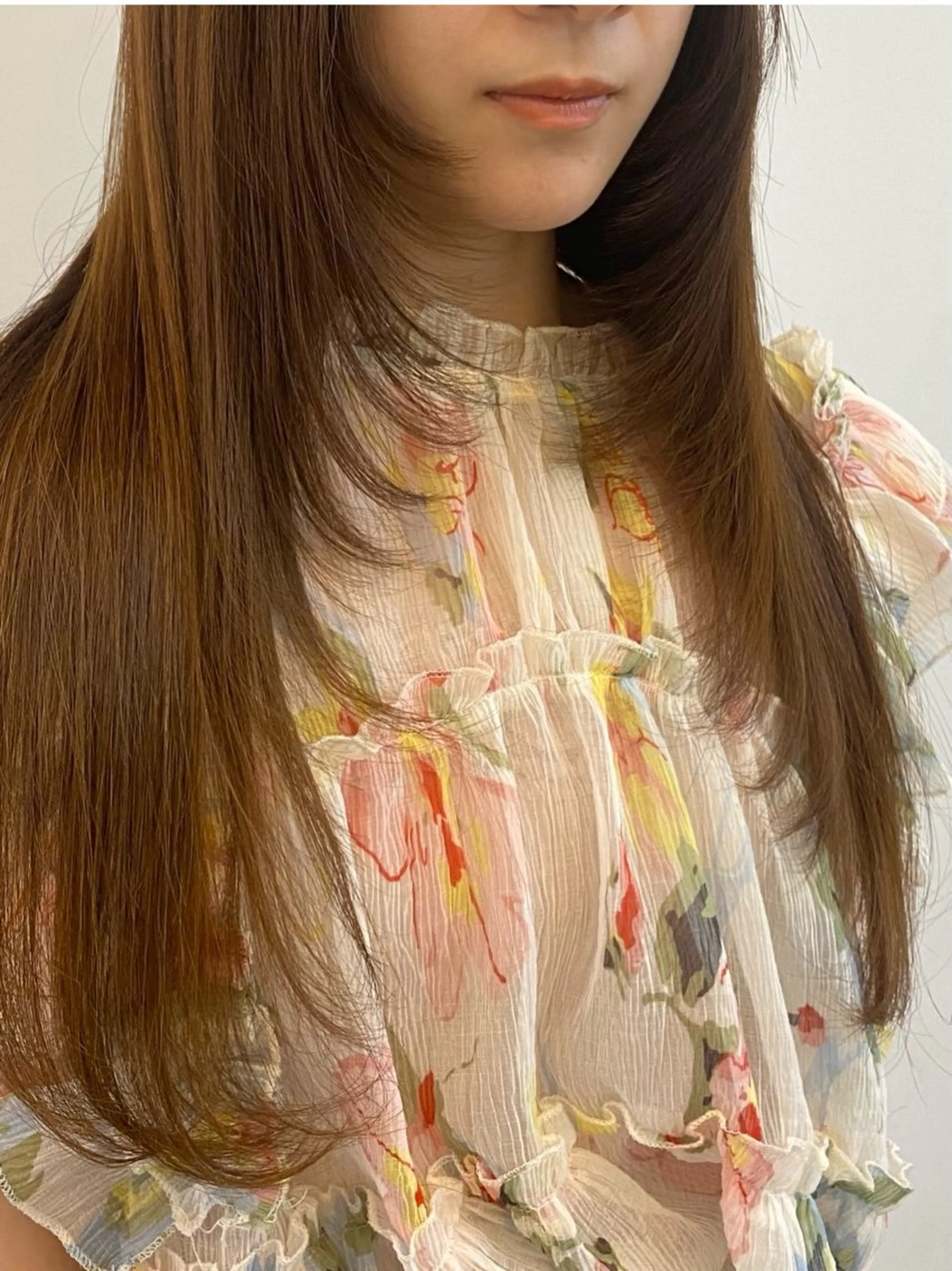 ロング カット nok所属・レイヤー/ベージュ/ どますず🌺のヘアスタイル