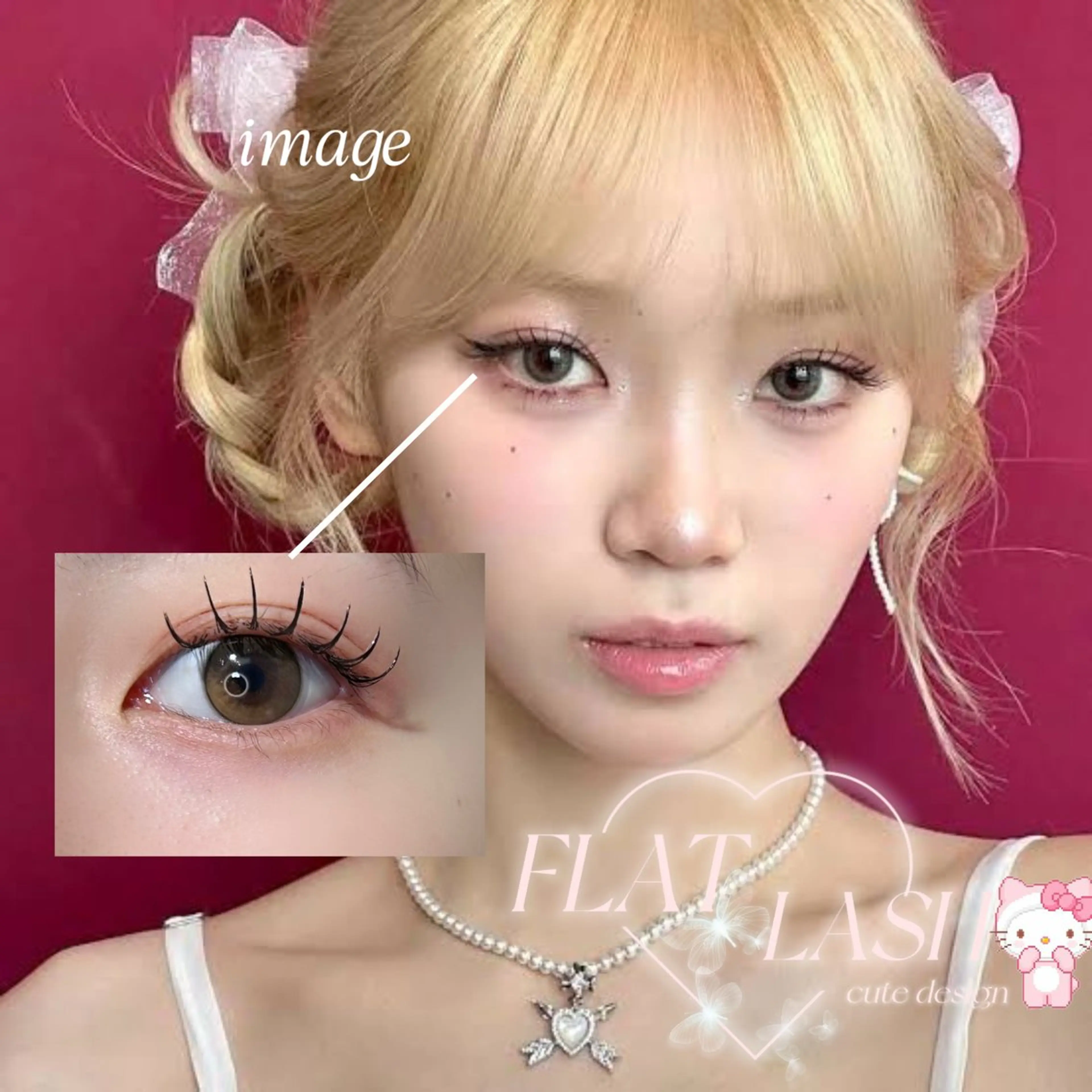 マツエク・マツパ フラットラッシュ Crebia eyelash所属・Crebia🍒 mizukiのマツエク・マツパデザイン