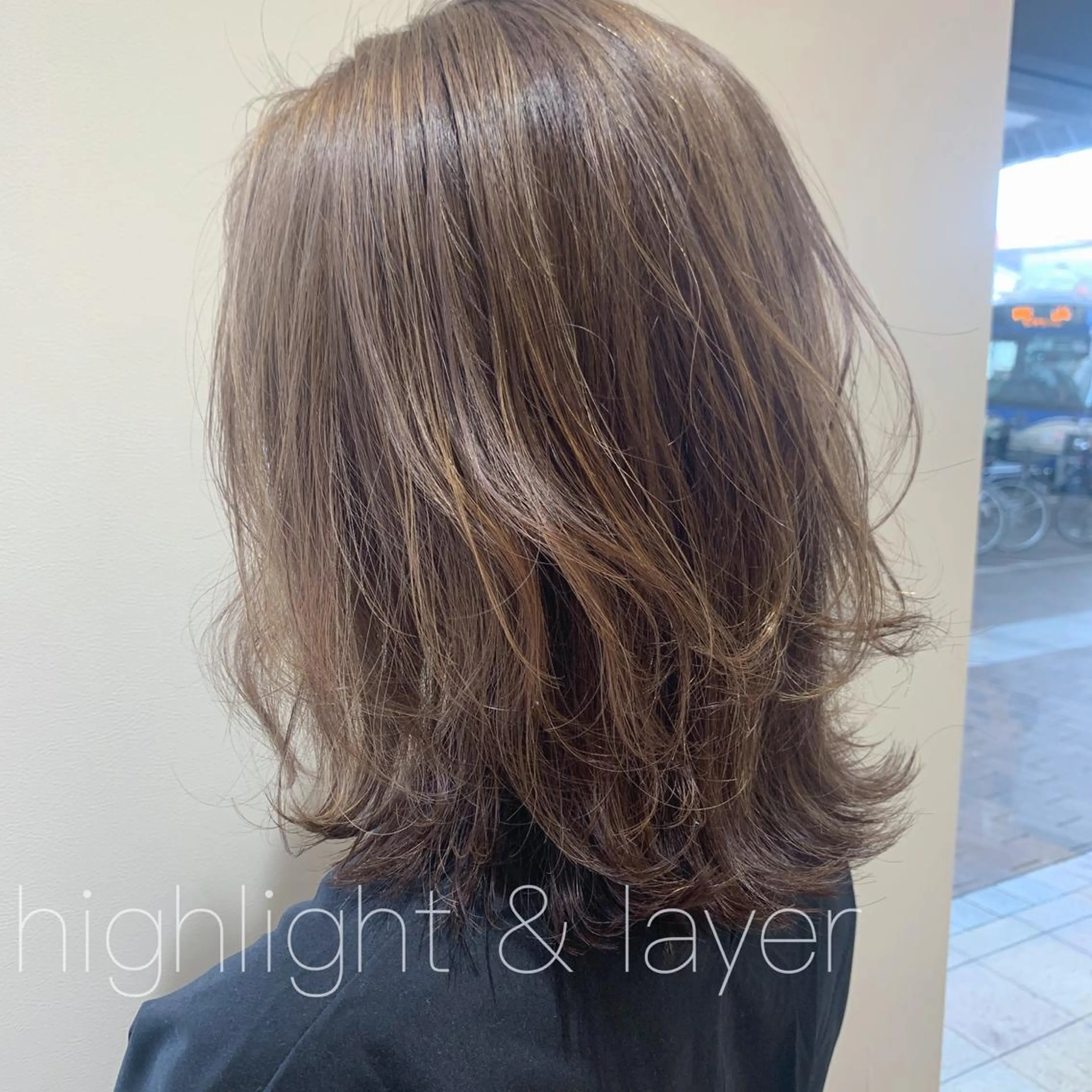 ミディアム 透明感カラー 金村真子のヘアスタイル