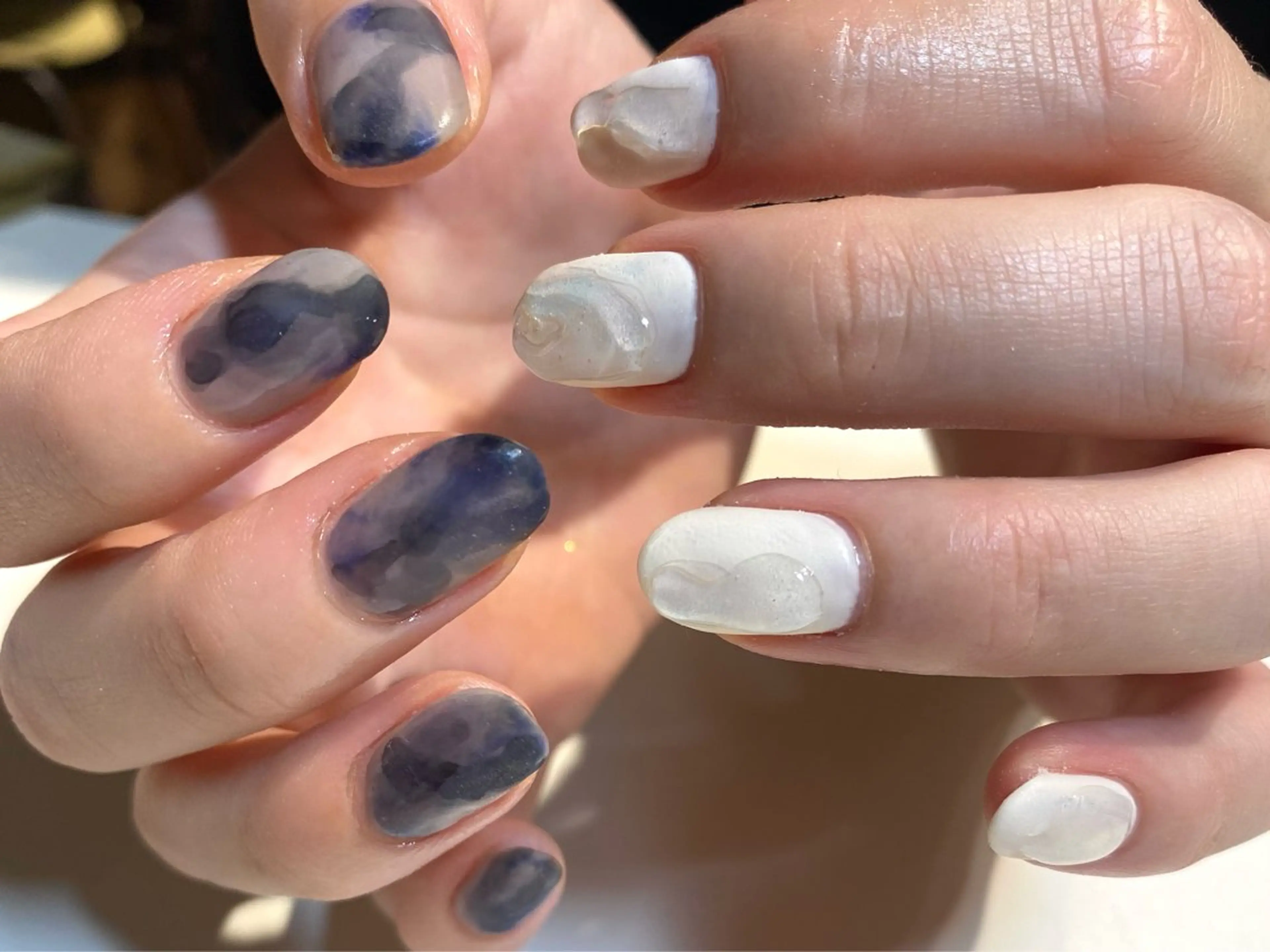 ネイル フットネイル フレンチネイル ジェルネイル グラデーション マグネットネイル ハンドネイル ヘアー.ネイル二刀流 misa🫧のヘアスタイル