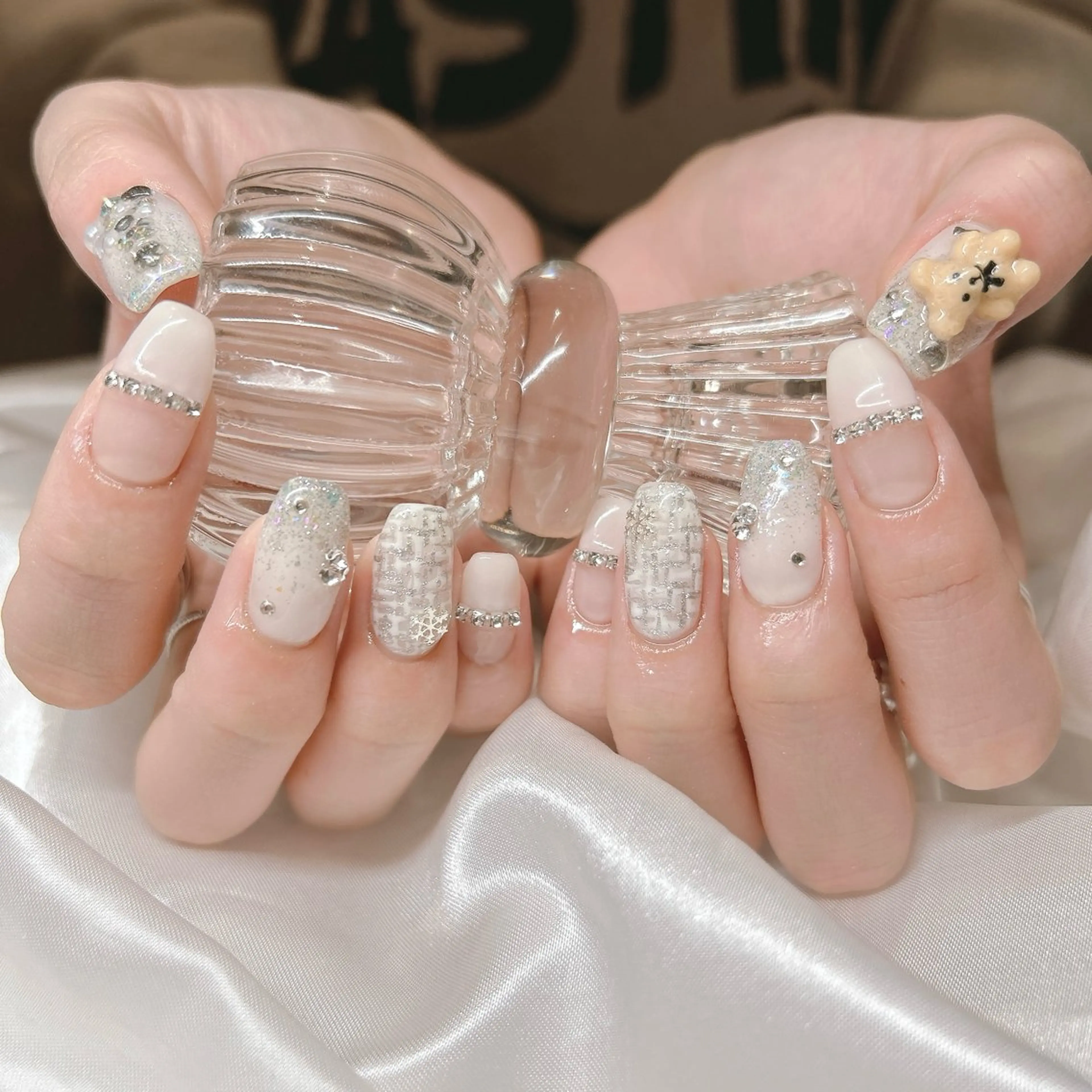 ネイル 冬ネイル クリスマス ハンドネイル junna ちょい個性派ネイルのネイルデザイン