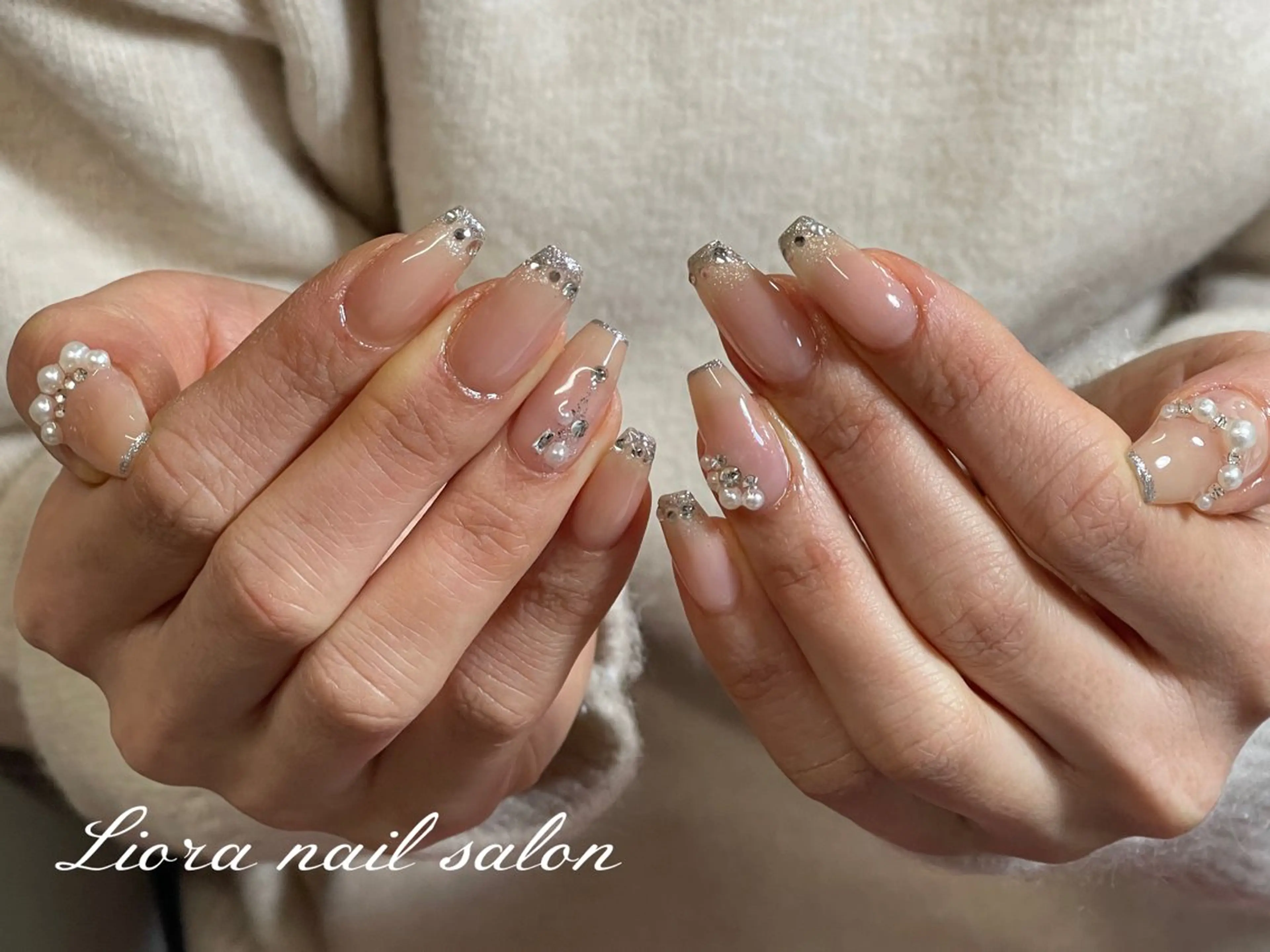 ネイル チークネイル フットネイル フレンチネイル ジェルネイル ガーリー ハンドネイル Liora nail スカルプ専門店のネイルデザイン