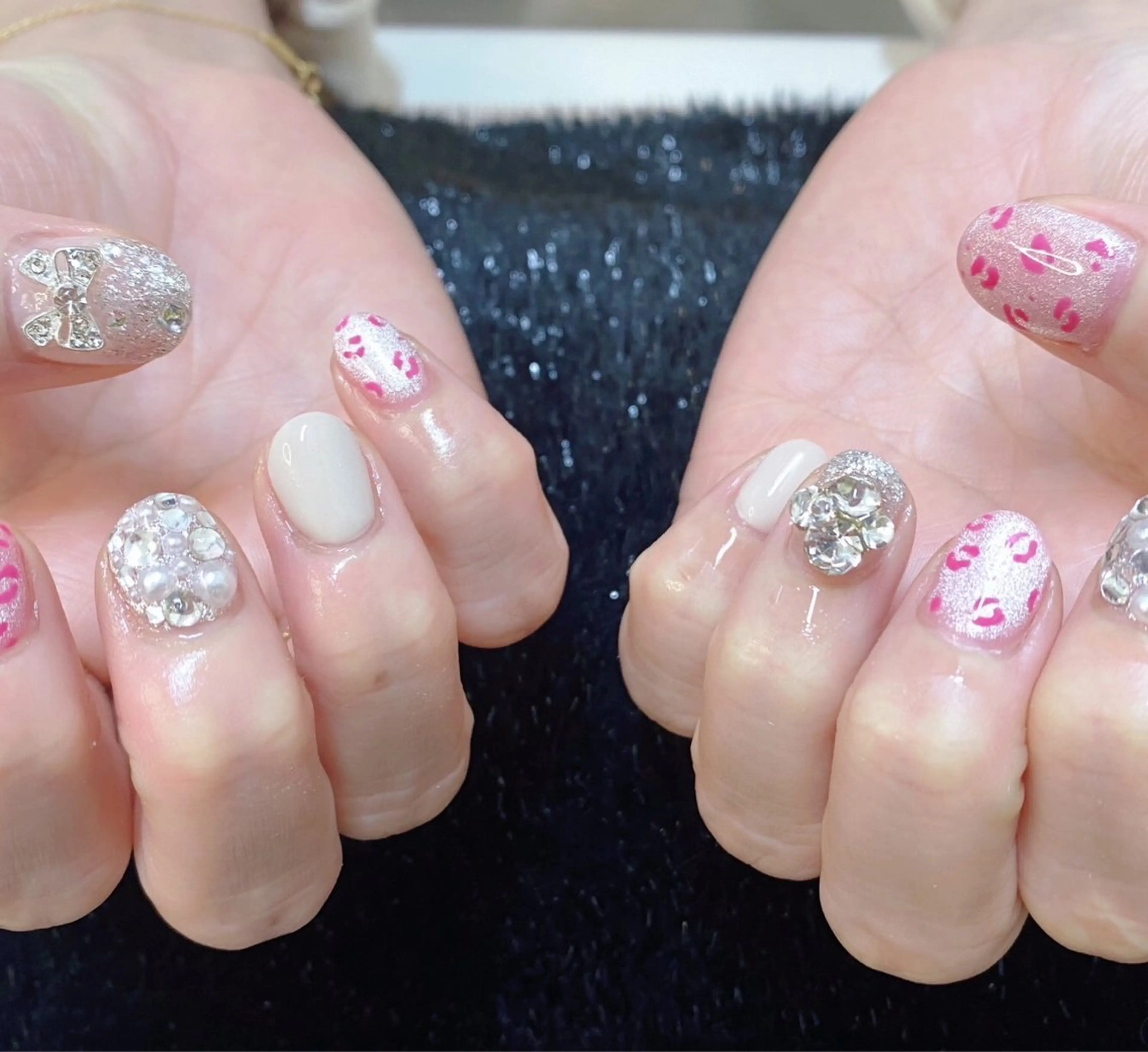 ネイル 成人式 フレンチネイル ジェルネイル ガラスフレンチ 韓国ネイル 大門浜松町 ネイルのネイルデザイン