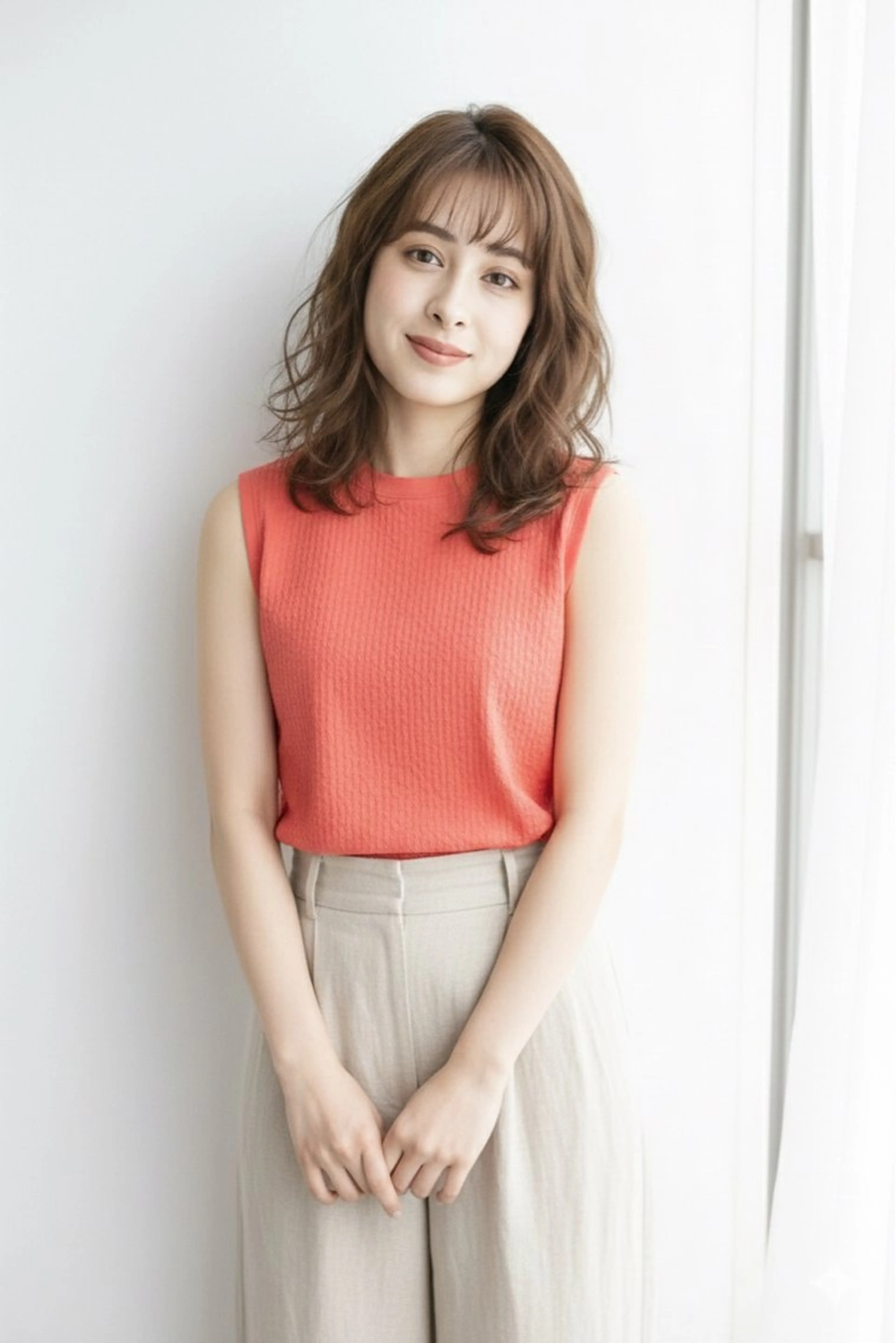 ミディアム カラー アディクシーカラー ベージュカラー ブリーチ 透明感カラー ブリーチなしカラー カット ヘアカラー トリートメント SALOWIN(サロウィン)広島並木通り所属・田村和範/似合わせ カラー/髪質改善のヘアスタイル