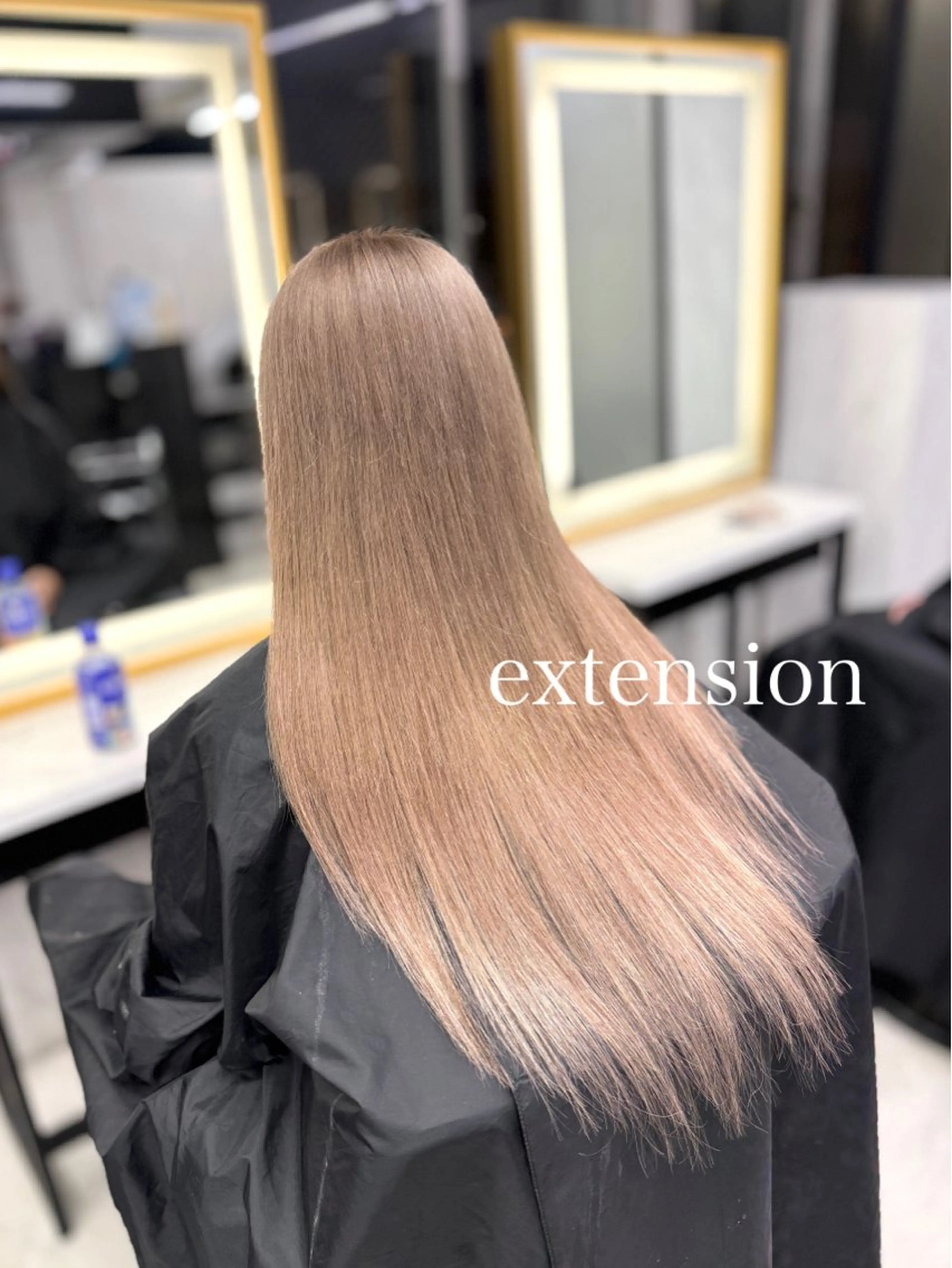 ロング カラー ベージュカラー 透明感カラー ハイトーンカラー ミルクティーベージュ エクステ ヘアカラー エクステ エクステ🩵ブリーチ 韓国ヘア🩵KAEのヘアスタイル