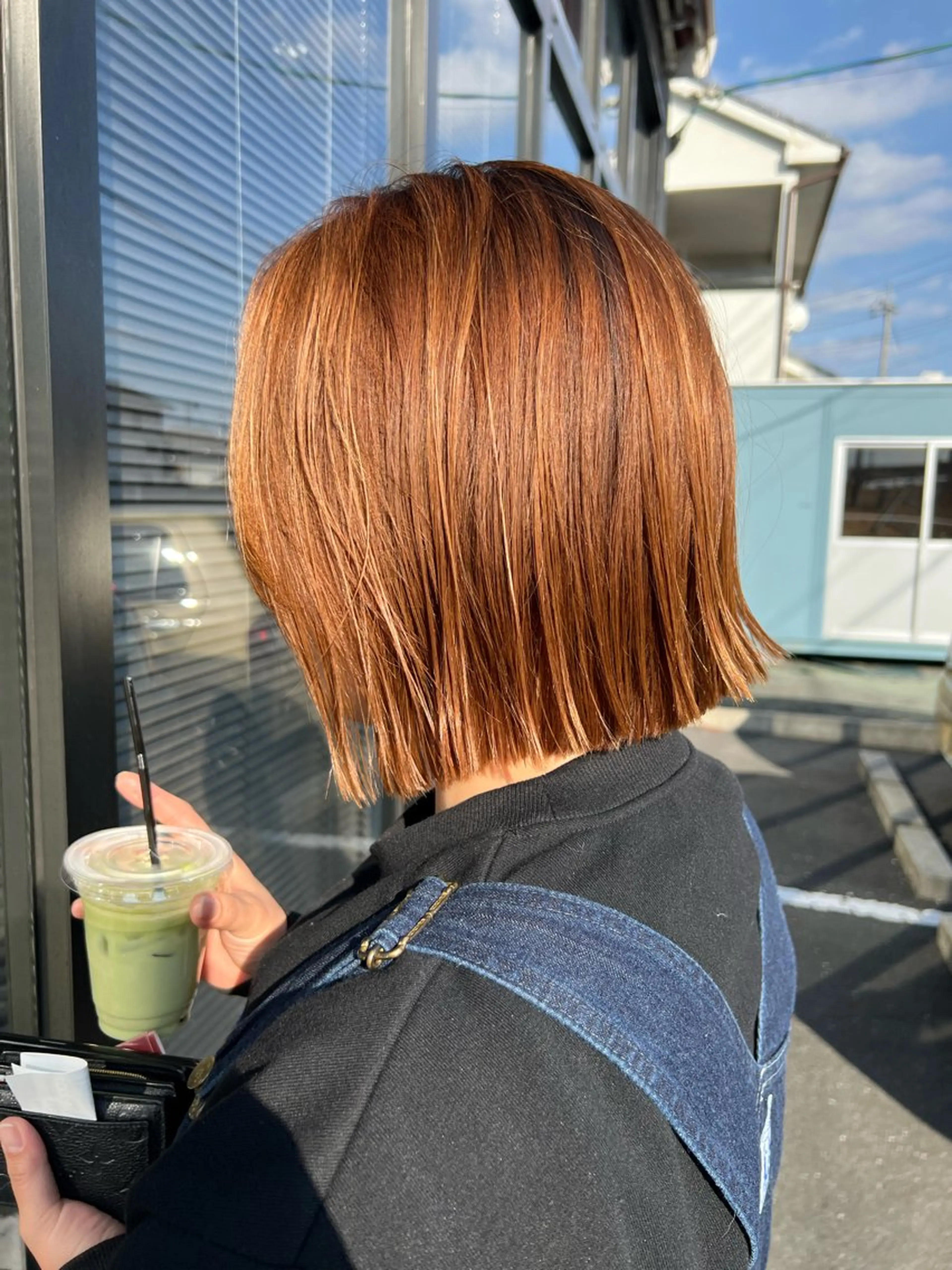 ミディアム カラー ヘアカラー 友滝 真菜美のヘアスタイル