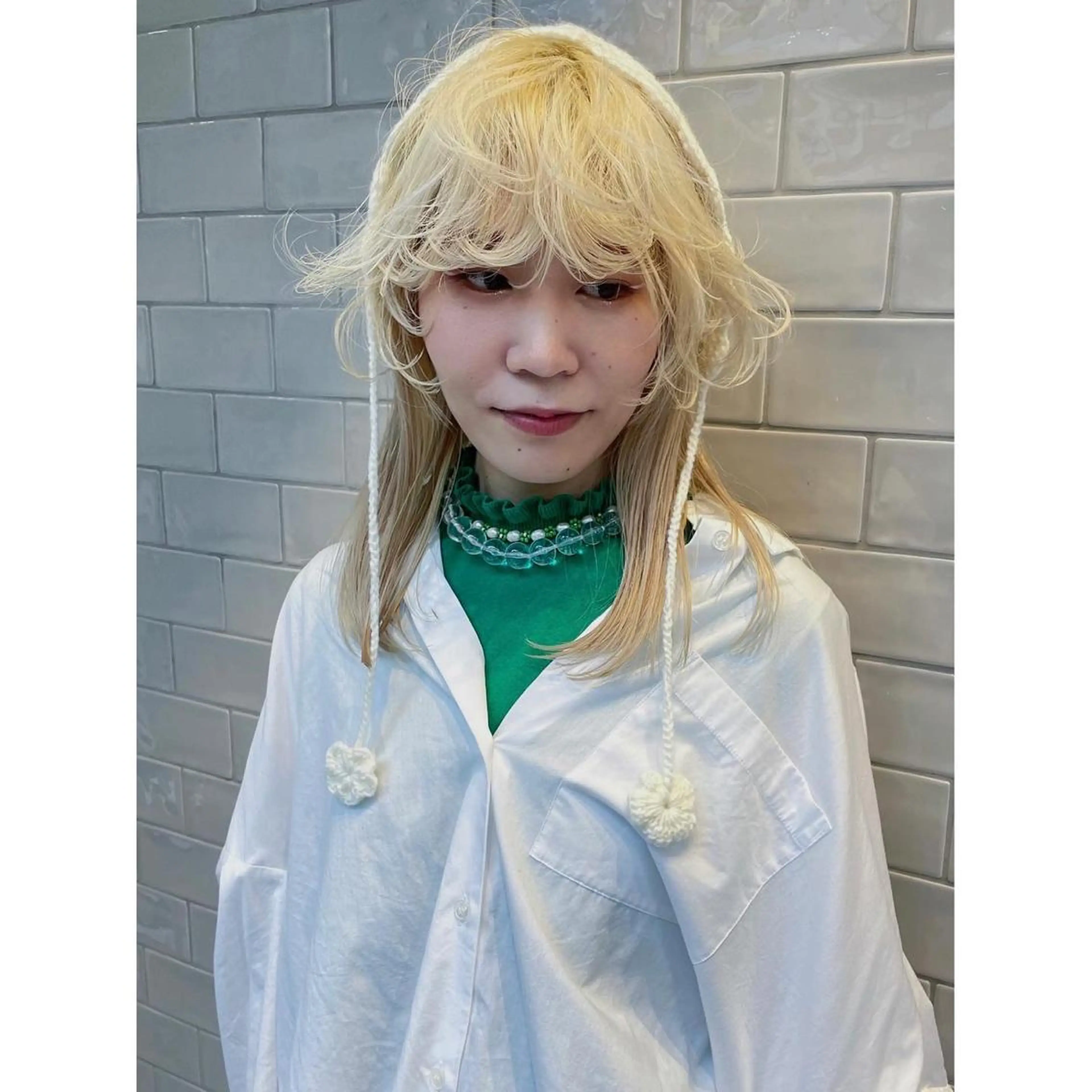 ミディアム カラー カット ヘアカラー トリートメント SALOWIN所属・ブリーチ✨ ボブ✨レイヤーのヘアスタイル