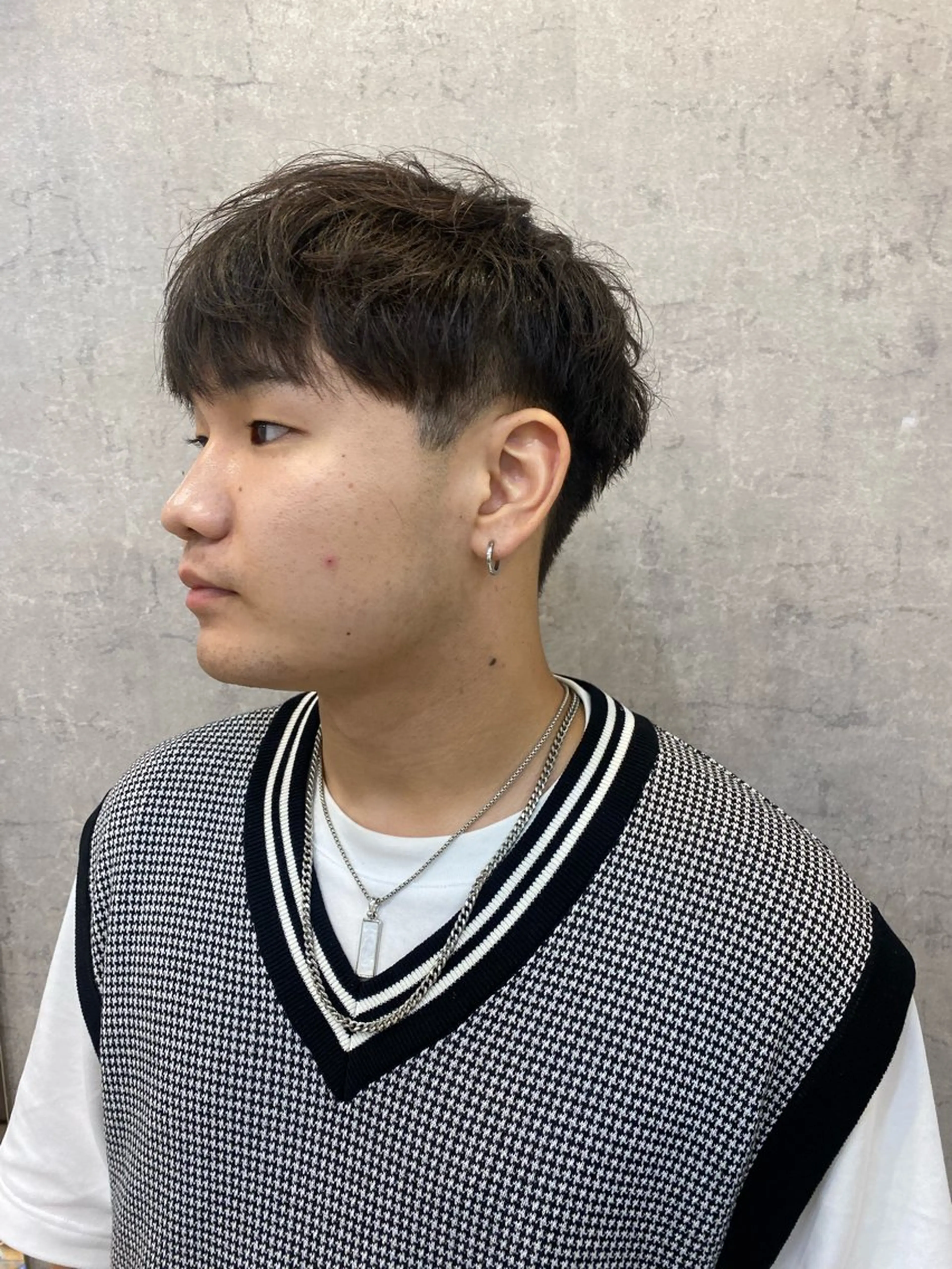 ショート パーマ メンズ カット 縮毛矯正 トリートメント Dxxxx III所属・女性目線の大人 メンズ*Ayakaのヘアスタイル