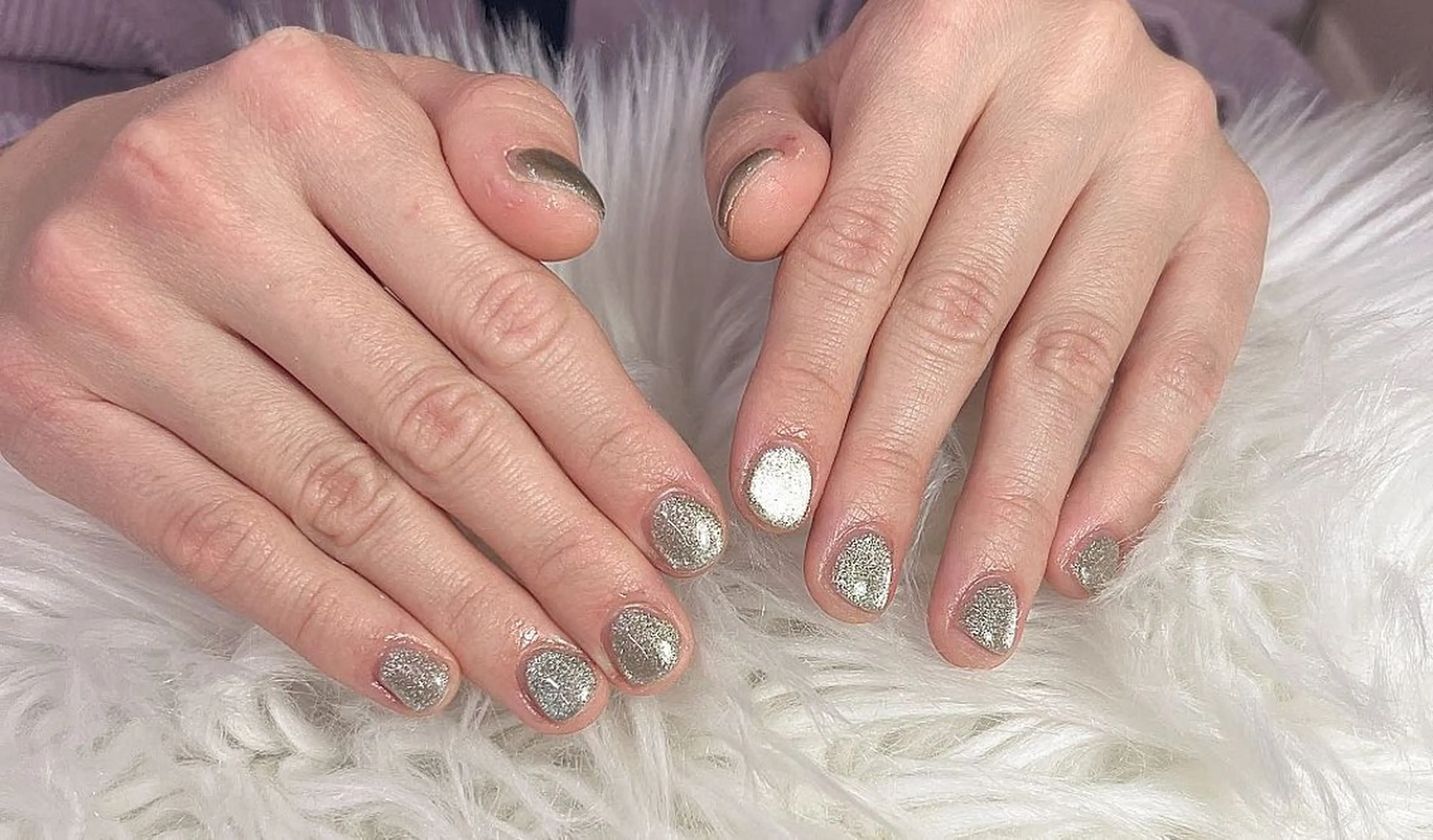 ネイル チークネイル フットネイル フレンチネイル ジェルネイル ガラスフレンチ ハンドネイル 柚子 Nikoのネイルデザイン