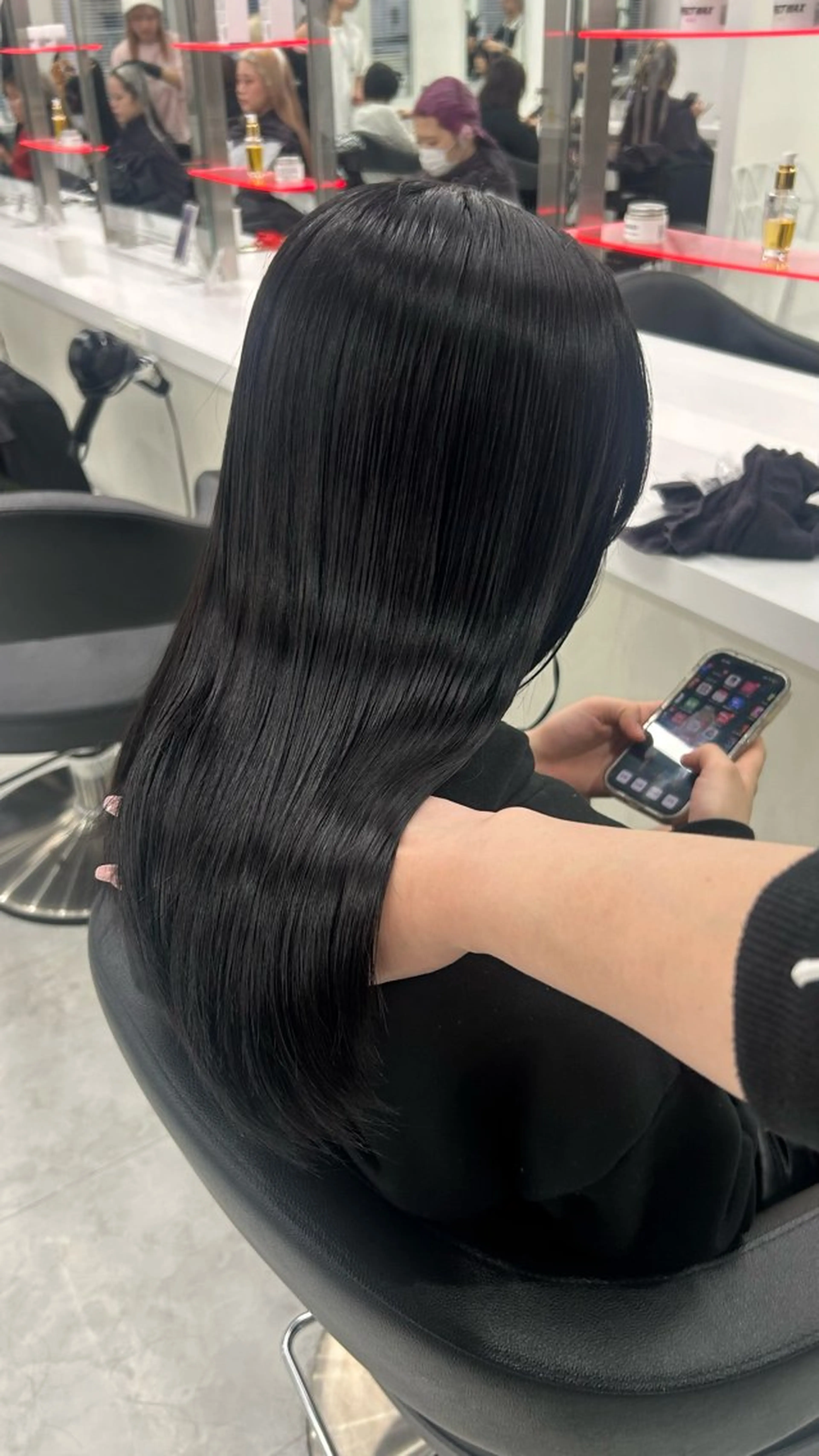 ロング カラー パーマ ヘアアレンジ メンズ キッズ ヘアカラー トリートメント 🩶盛れ✖️韓国ヘア 🩶Himari🎀のヘアスタイル