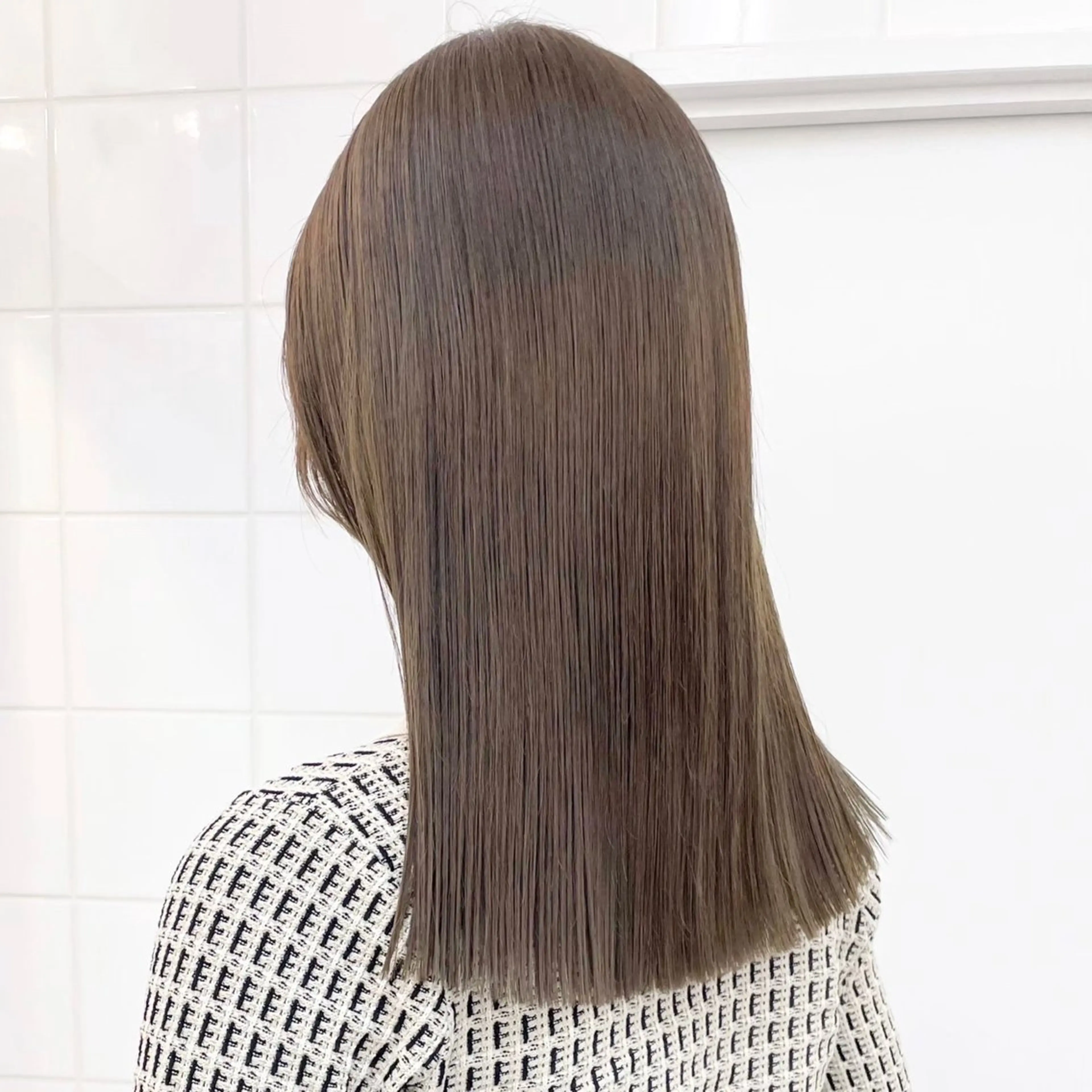 ミディアム カラー グレージュ カット ヘアカラー トリートメント ✨艶髪職人 しょうたろう✨のヘアスタイル