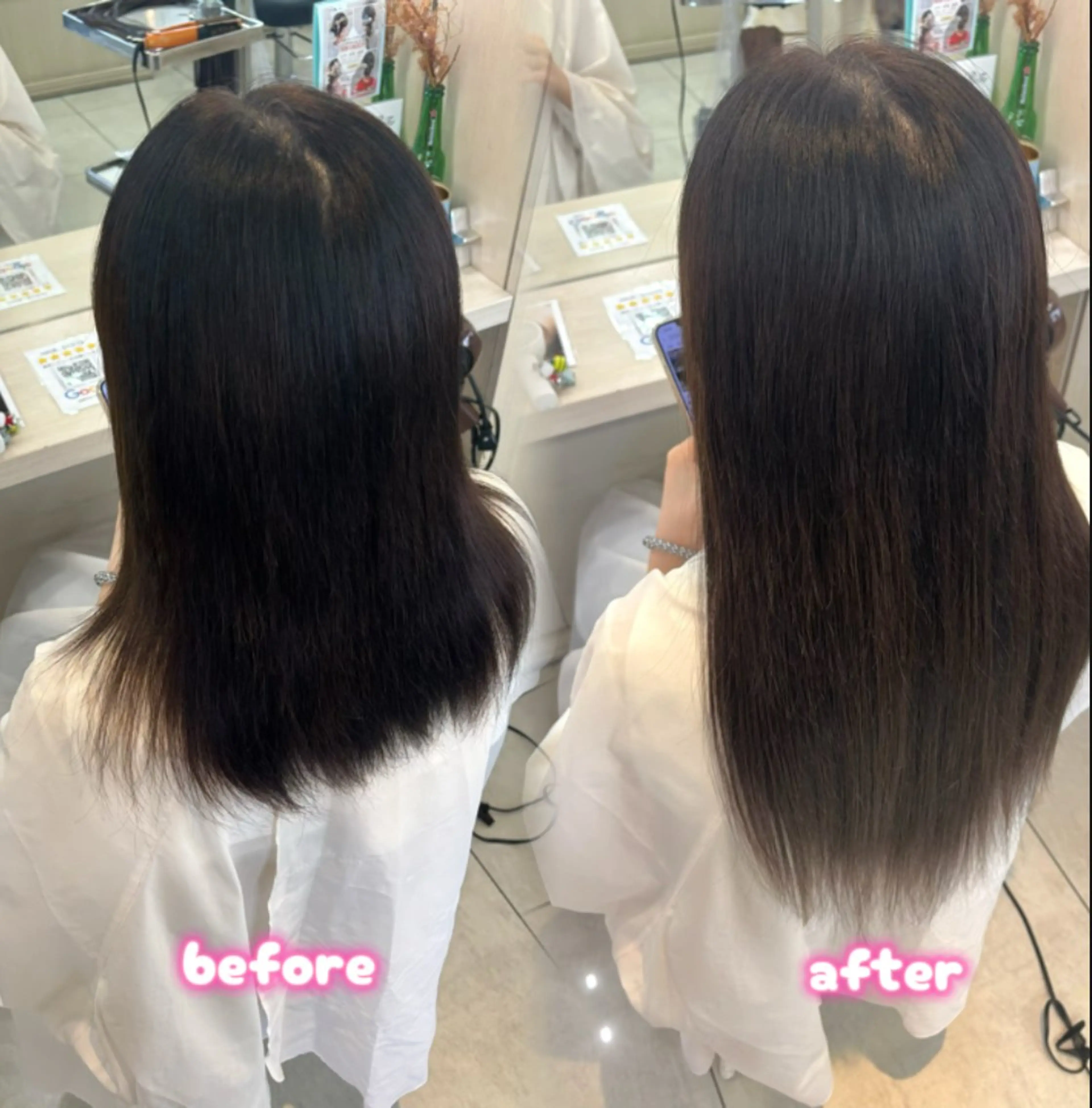 ロング カット エクステ ヘアセット 横浜🎶エクステ💟 ピンク🩷なつみ🎀のヘアスタイル