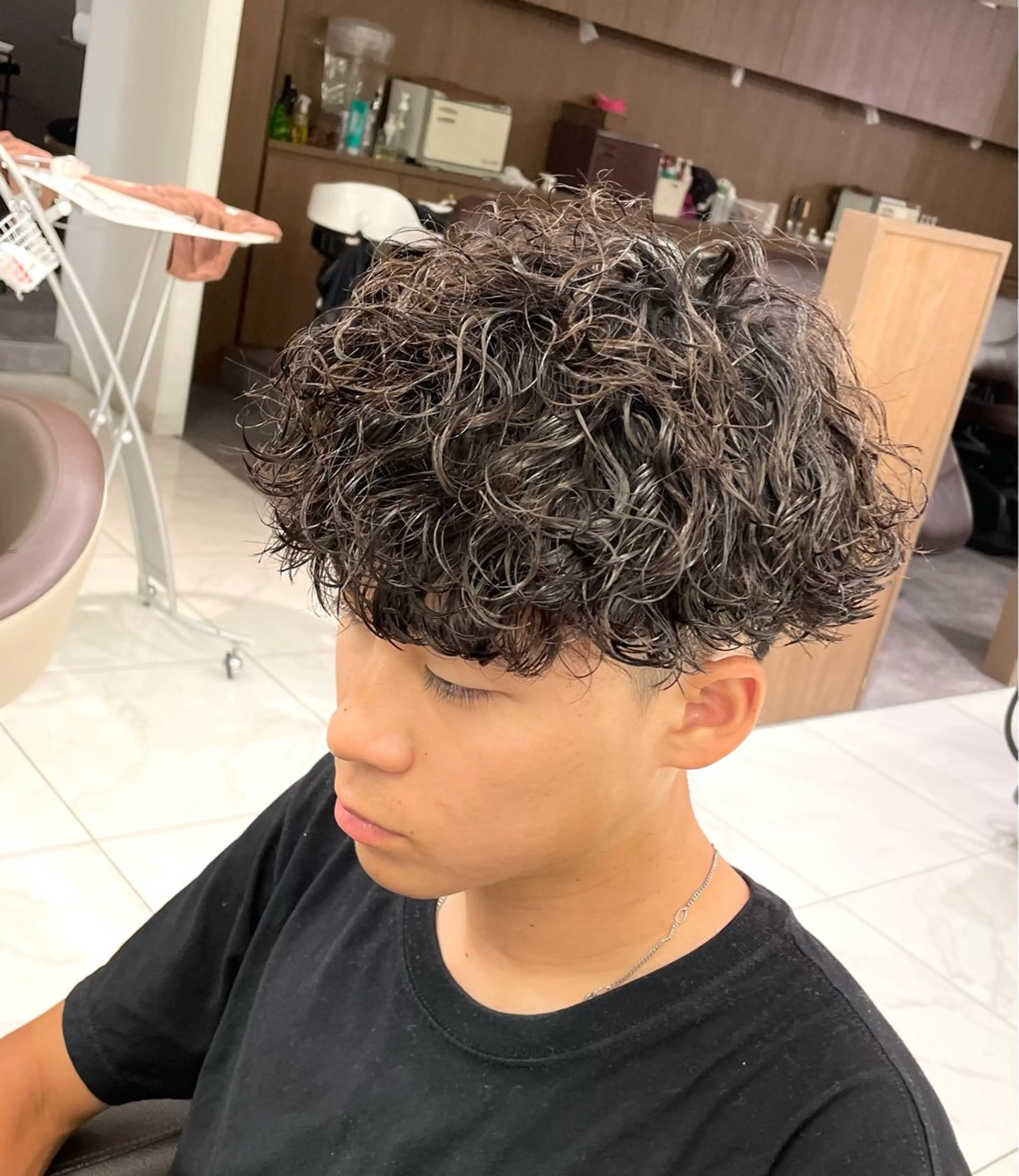 ショート パーマ メンズ 【メンズ特化】 池田大成✂︎のヘアスタイル