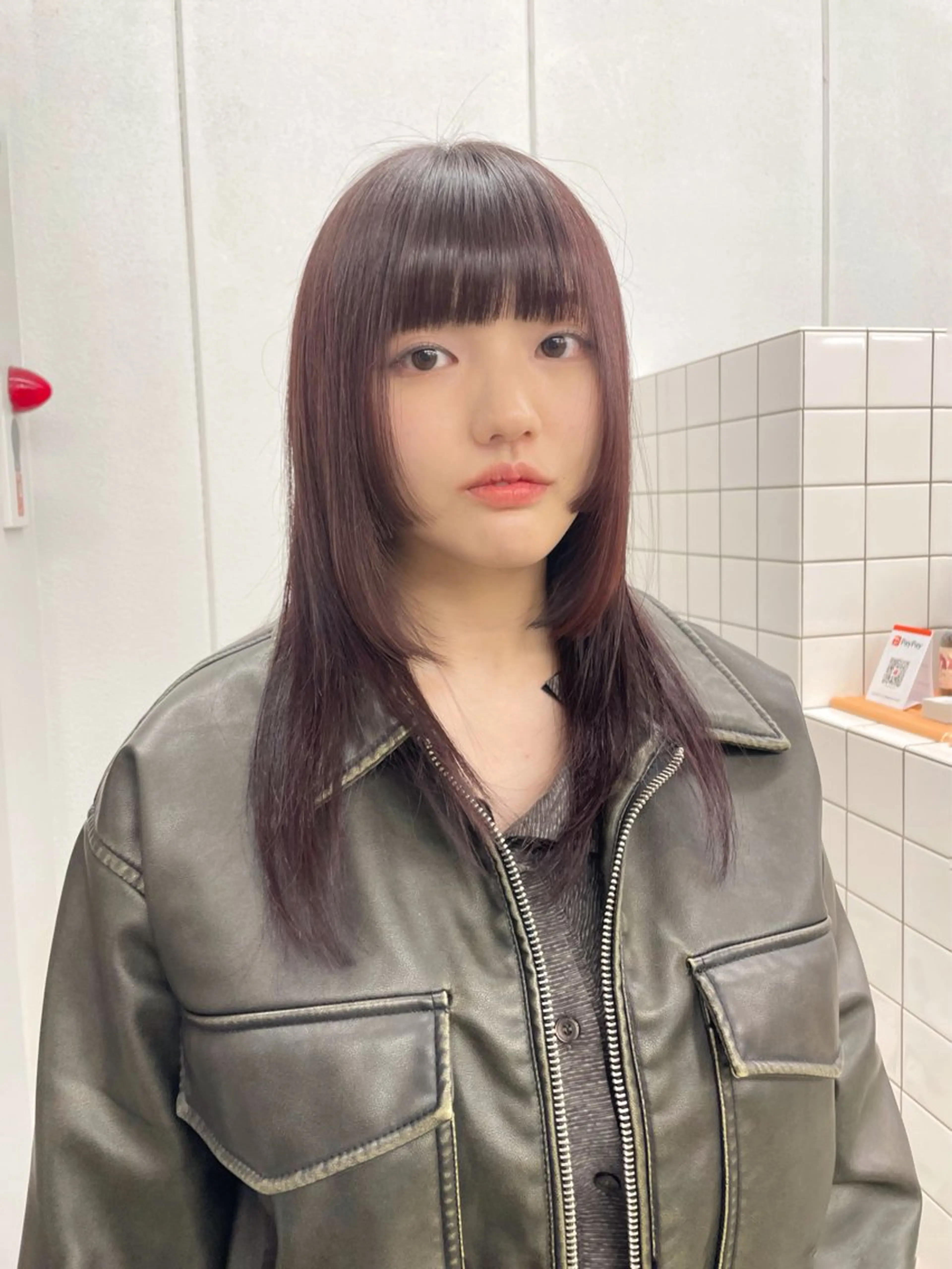 セミロング カラー カット ヘアカラー トリートメント 関 京磨のヘアスタイル