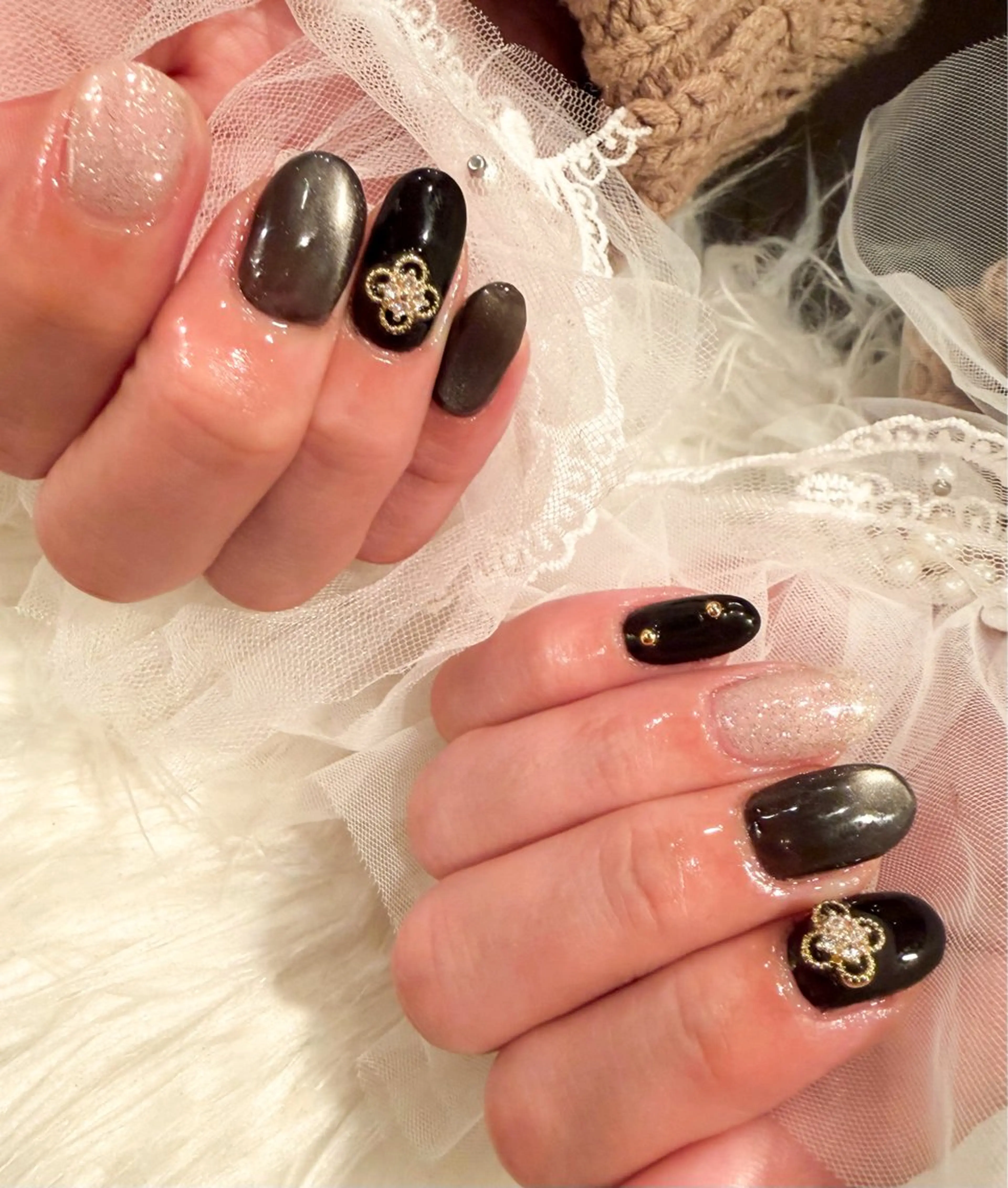 ネイル フラッシュネイル マグネットネイル 持ち込み ハンドネイル nail untitled🌷のネイルデザイン