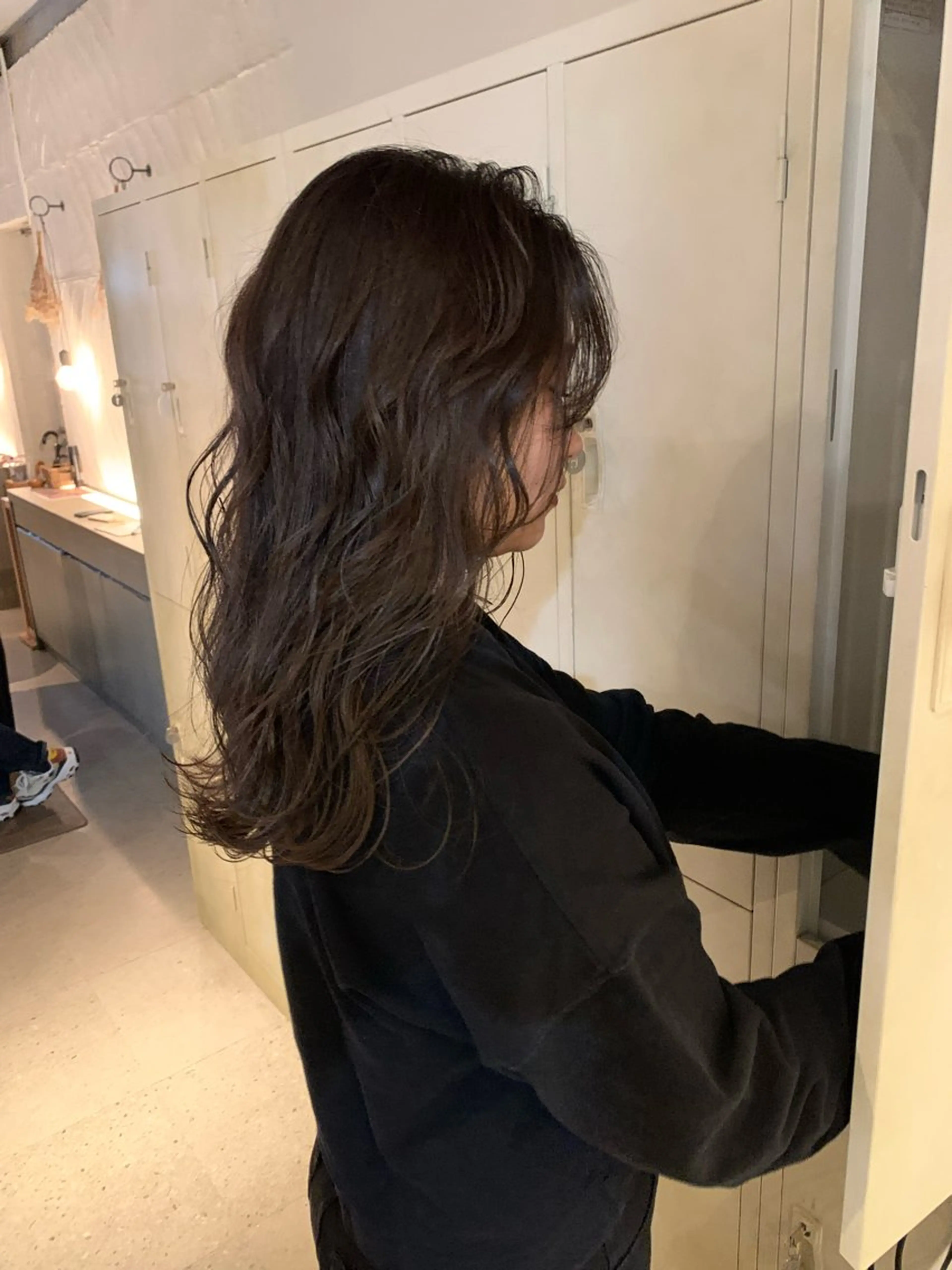 セミロング カラー ブリーチ/アレンジ 天満/chihiroのヘアスタイル