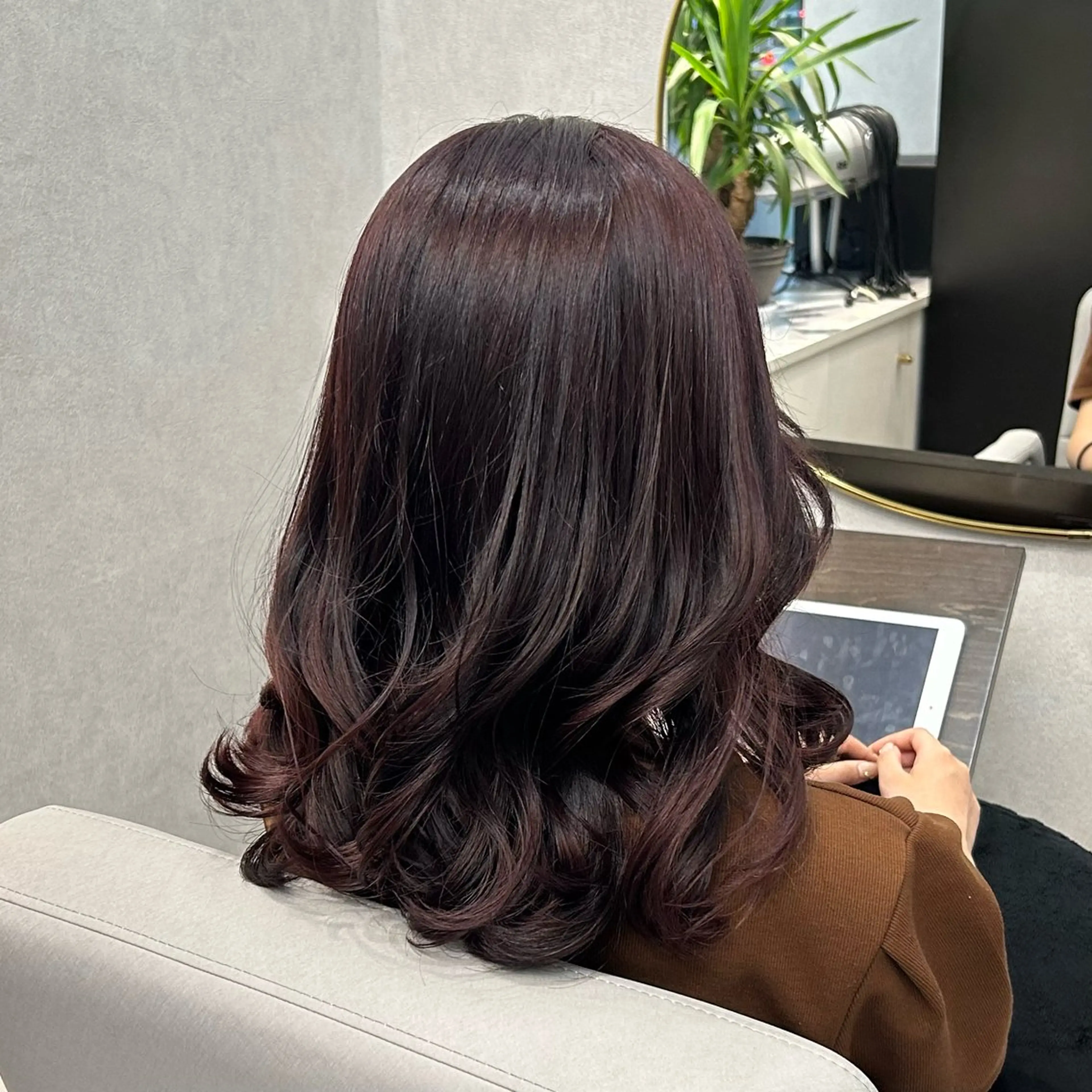 セミロング カラー sita stylist　あみのヘアスタイル