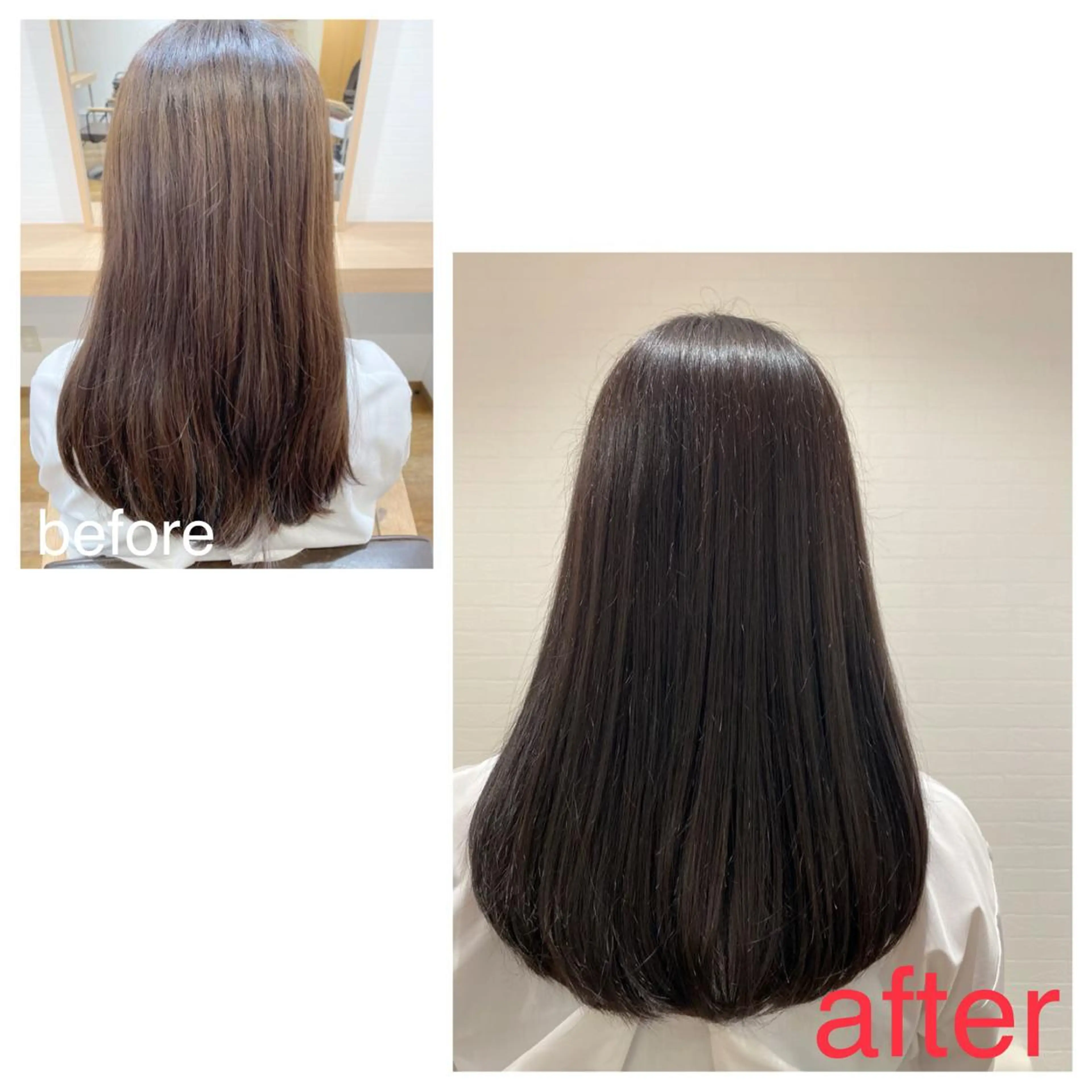 セミロング カラー アッシュ アッシュブラウン ブラウンカラー 入学式 GRANLUSSO 〜グランルッソ駅前店所属・木口 嘉美のヘアスタイル