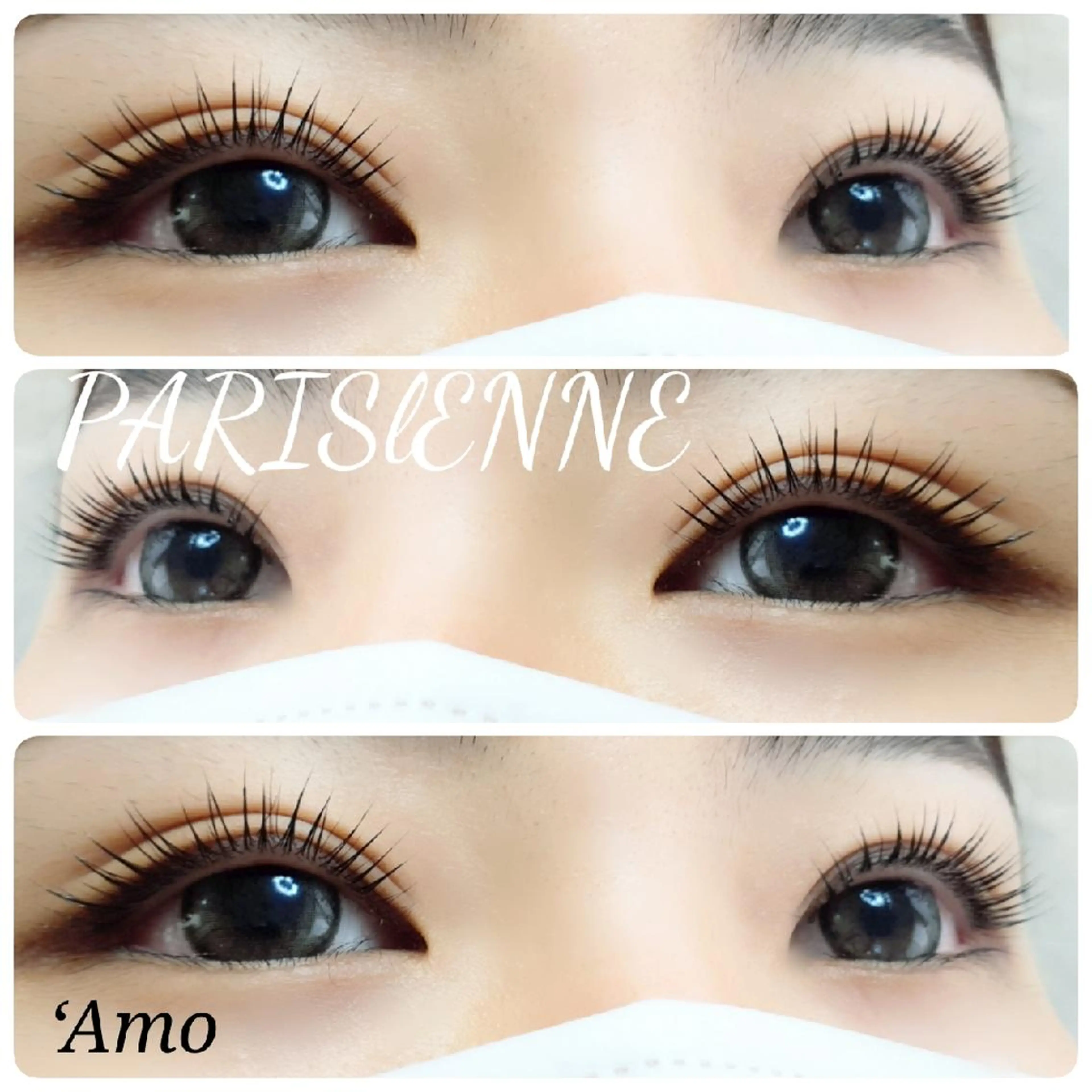 マツエク・マツパ キュート パリジェンヌラッシュリフト まつげパーマ ‘Amo アモのマツエク・マツパデザイン