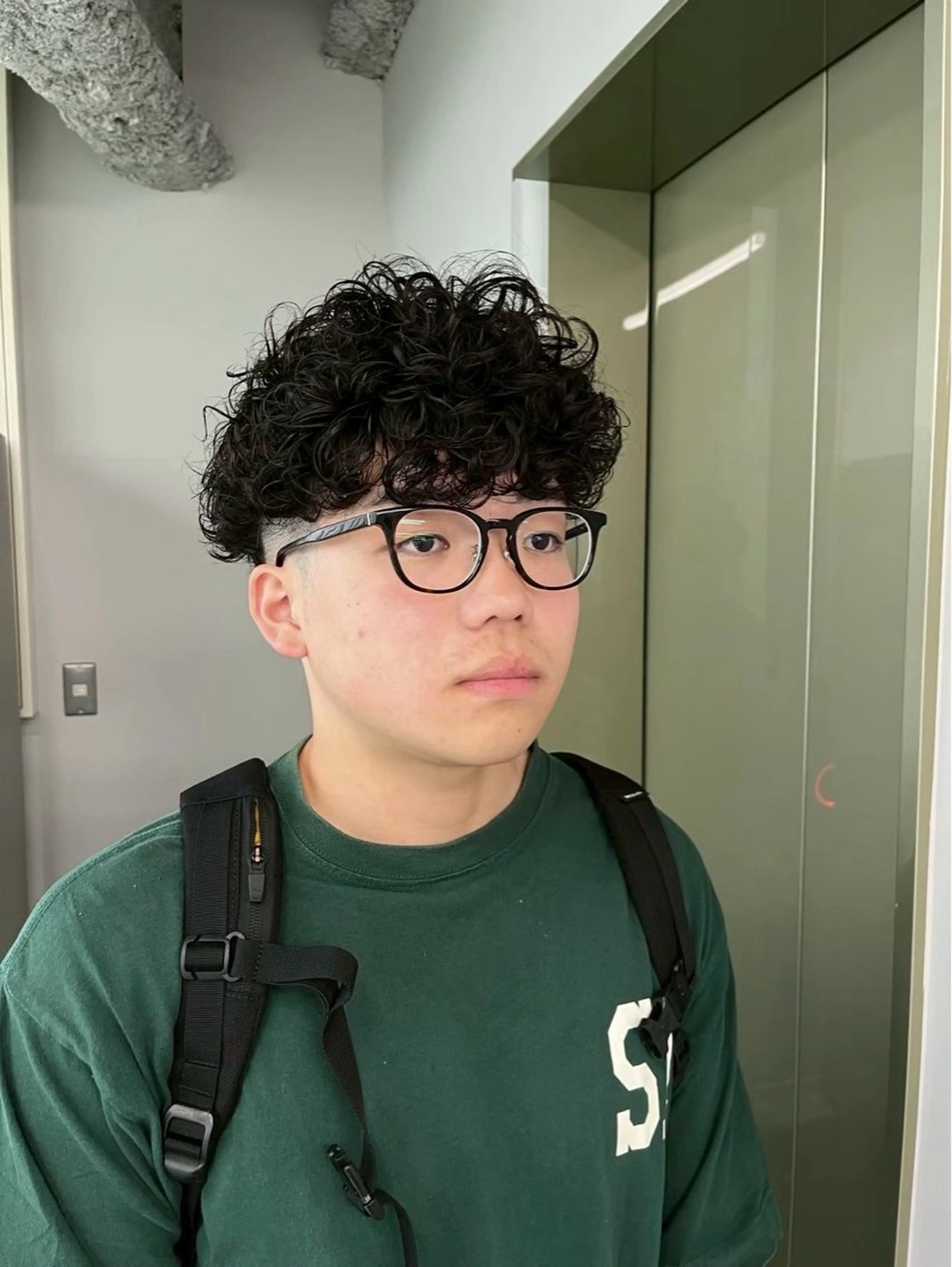 ショート パーマ メンズ カット パーマ ニュアンスパーマ/ ウルフ/ときなのヘアスタイル