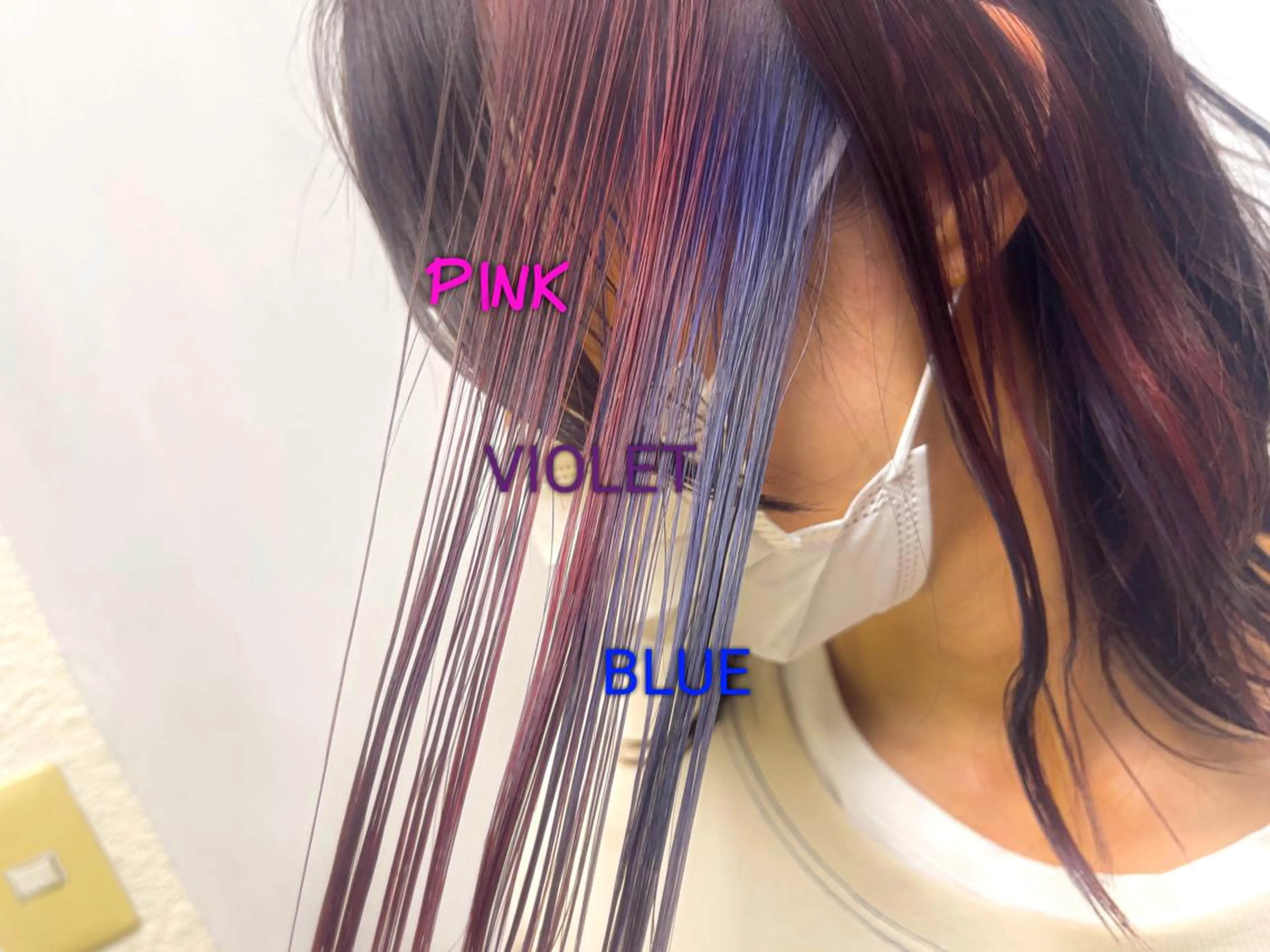 ショート カラー ブリーチ ブルーカラー ケアブリーチ ハイライトカラー インナーカラー OAK溝の口 𖠋SHINYAのヘアスタイル