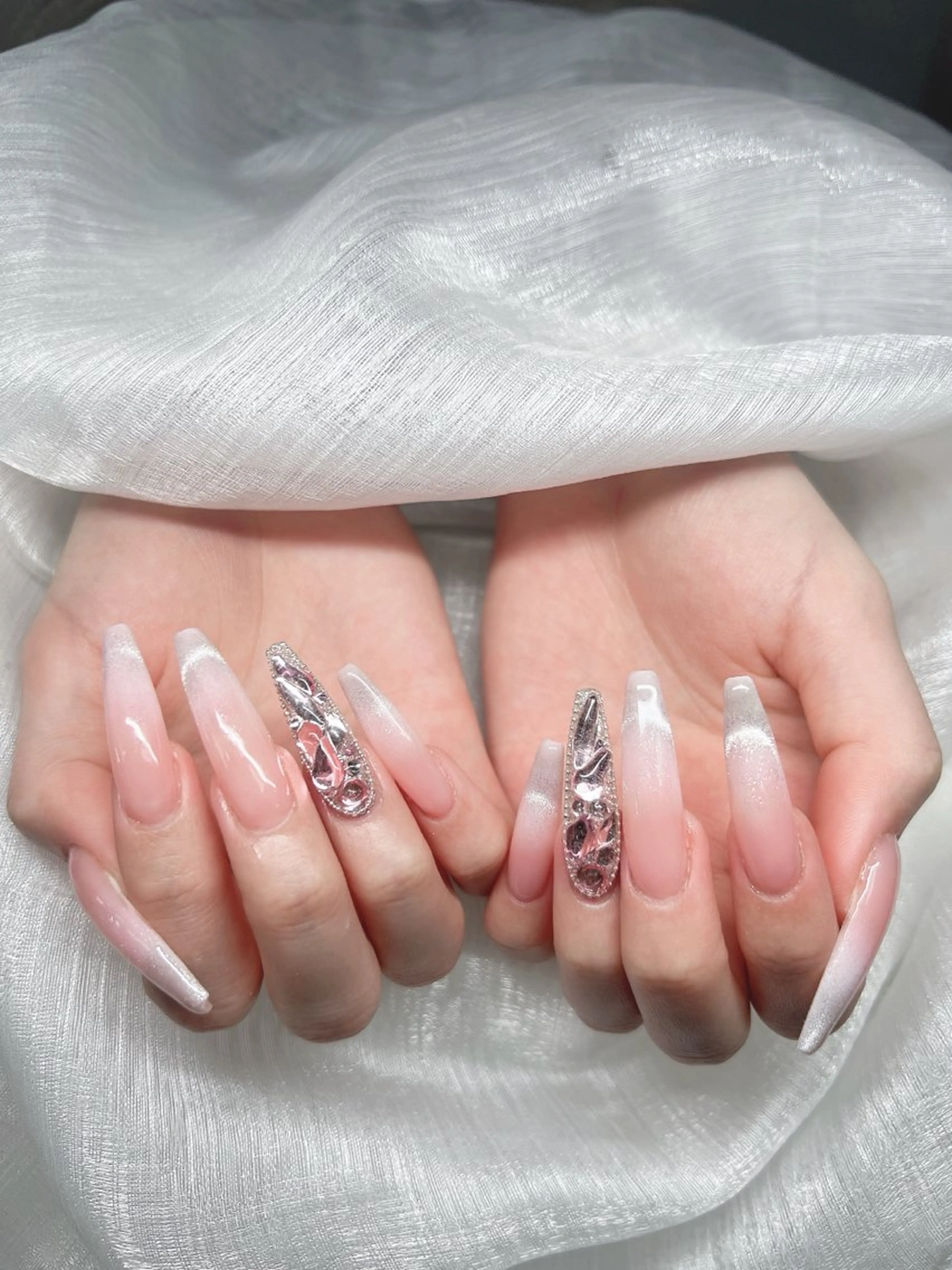 ネイル ハンドネイル Lee Nails チップ長さだし専門店のネイルデザイン