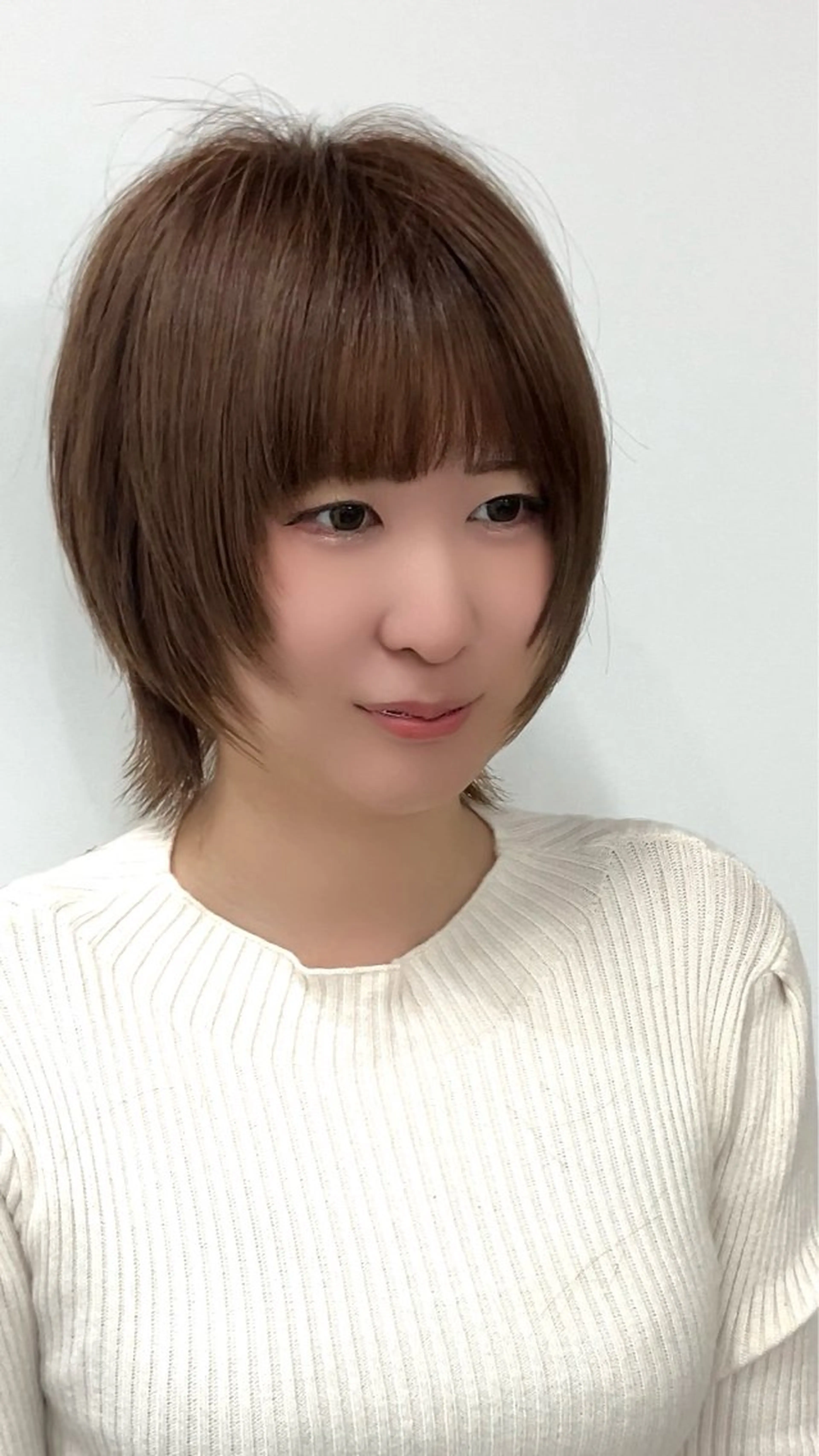 ショート ショートヘア ウルフカット カット トリートメント 落合孝臣/新潟駅南 /髪質改善のヘアスタイル