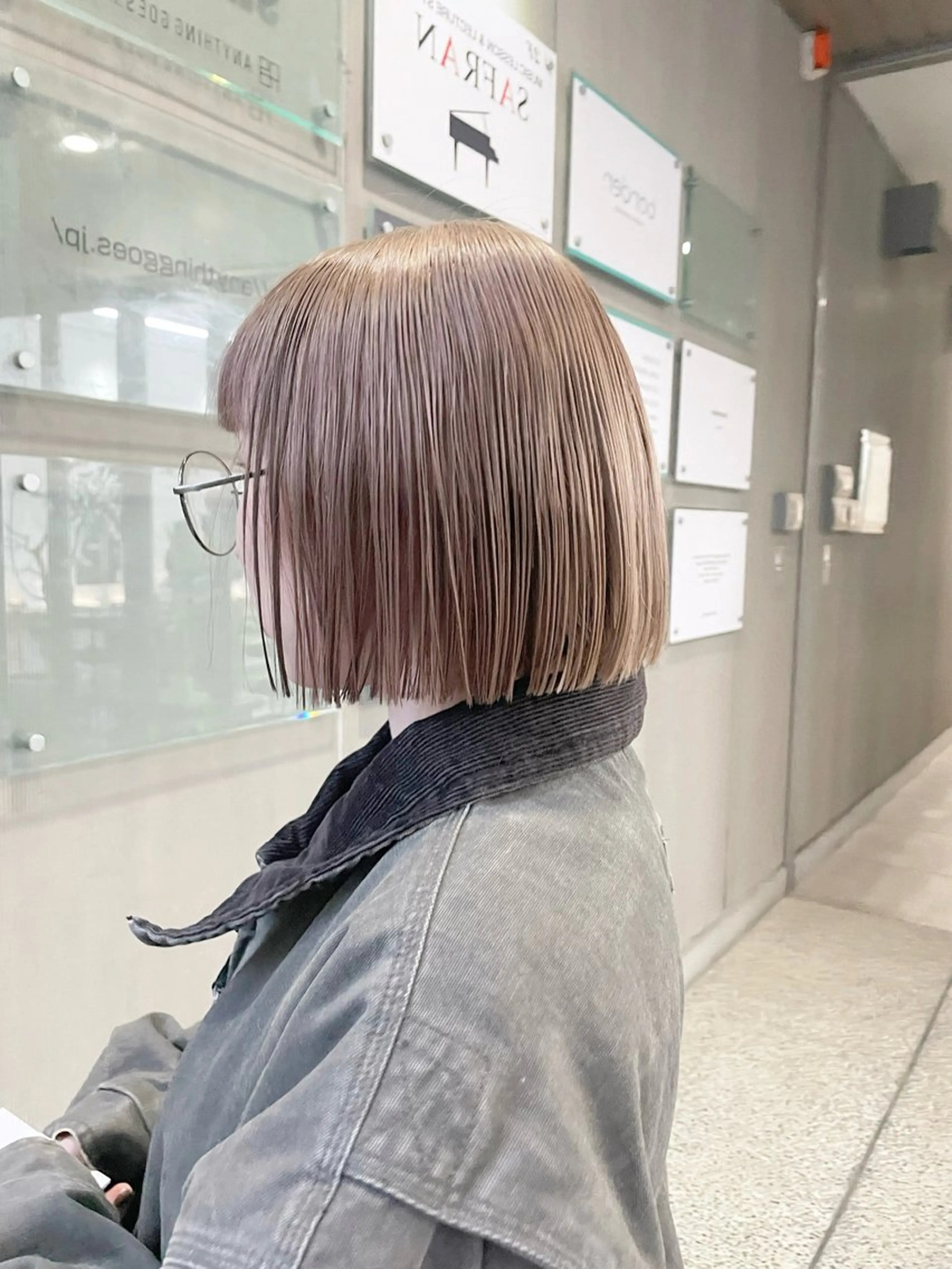 ショート カラー ブラウンカラー ミルクティーブラウン Blue所属・透明感カラー 🫰🏻💗 高橋舞のその他イメージ