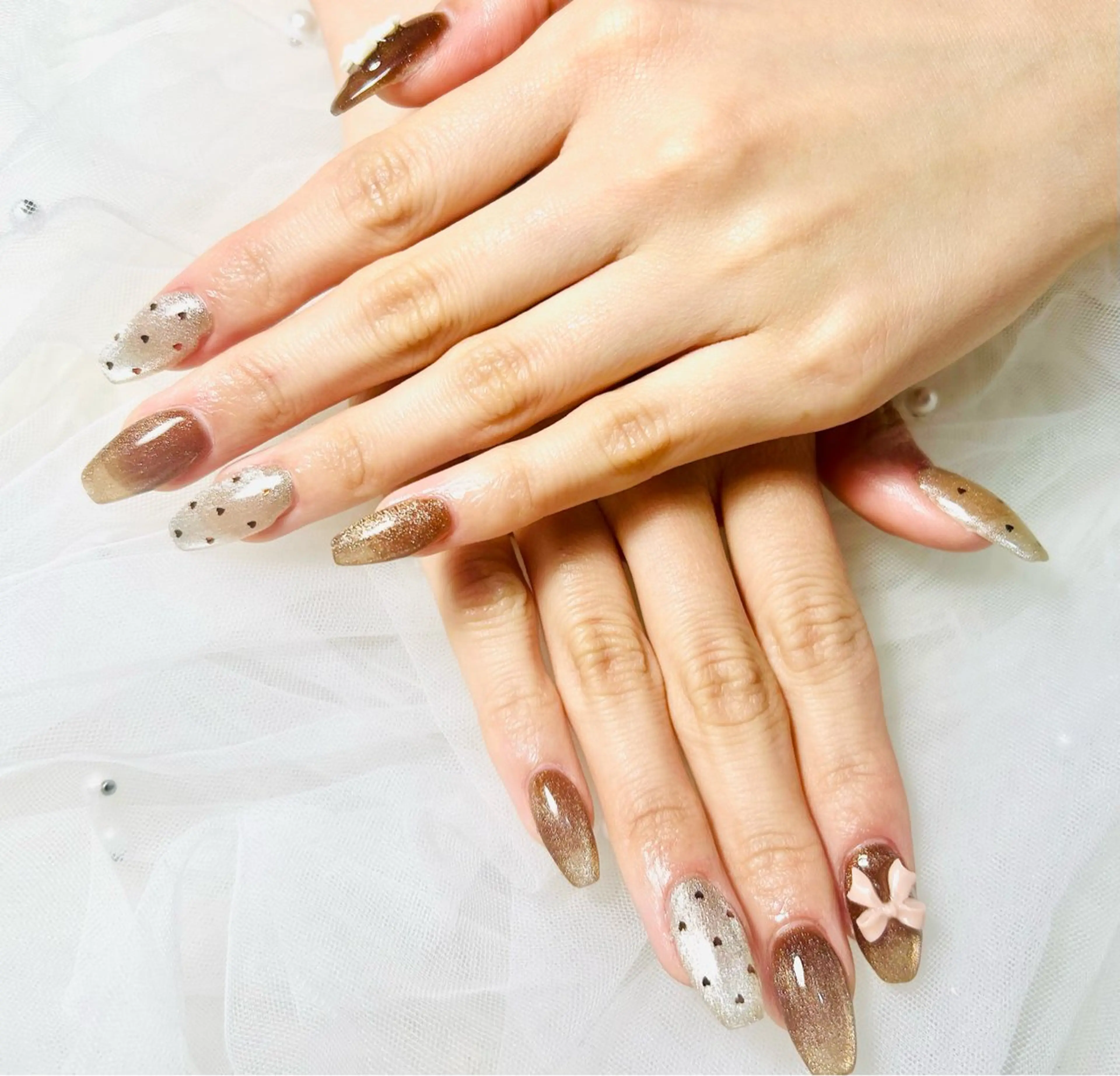 【1/21.23.26.27.28限定❕】早割りバレンタインネイル︎💕︎︎ 次回予約で特典付き❣️の写真