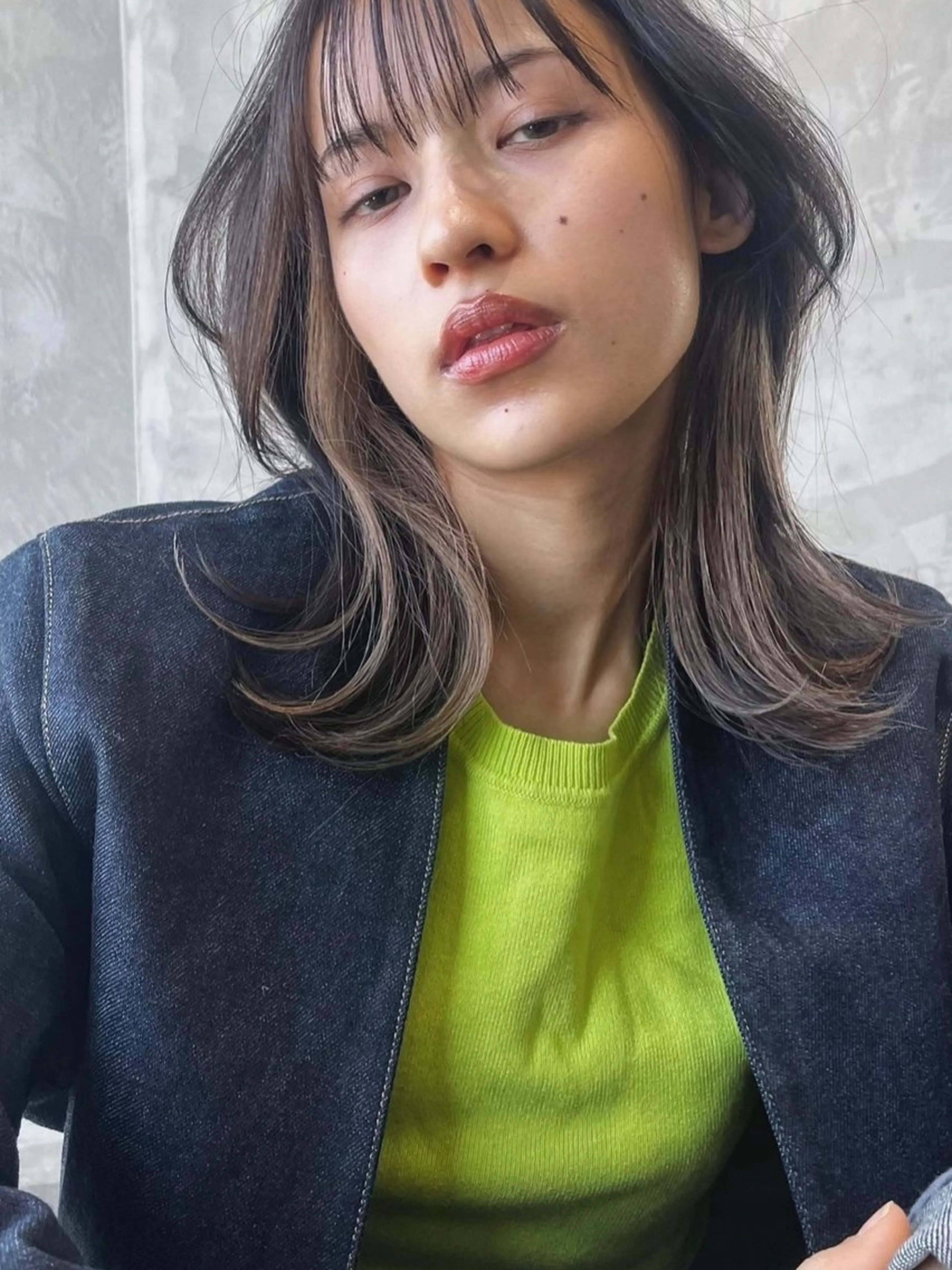 ミディアム カラー カット ヘアカラー トリートメント 🉐レイヤー/塩見 弘樹🉐渋谷のヘアスタイル