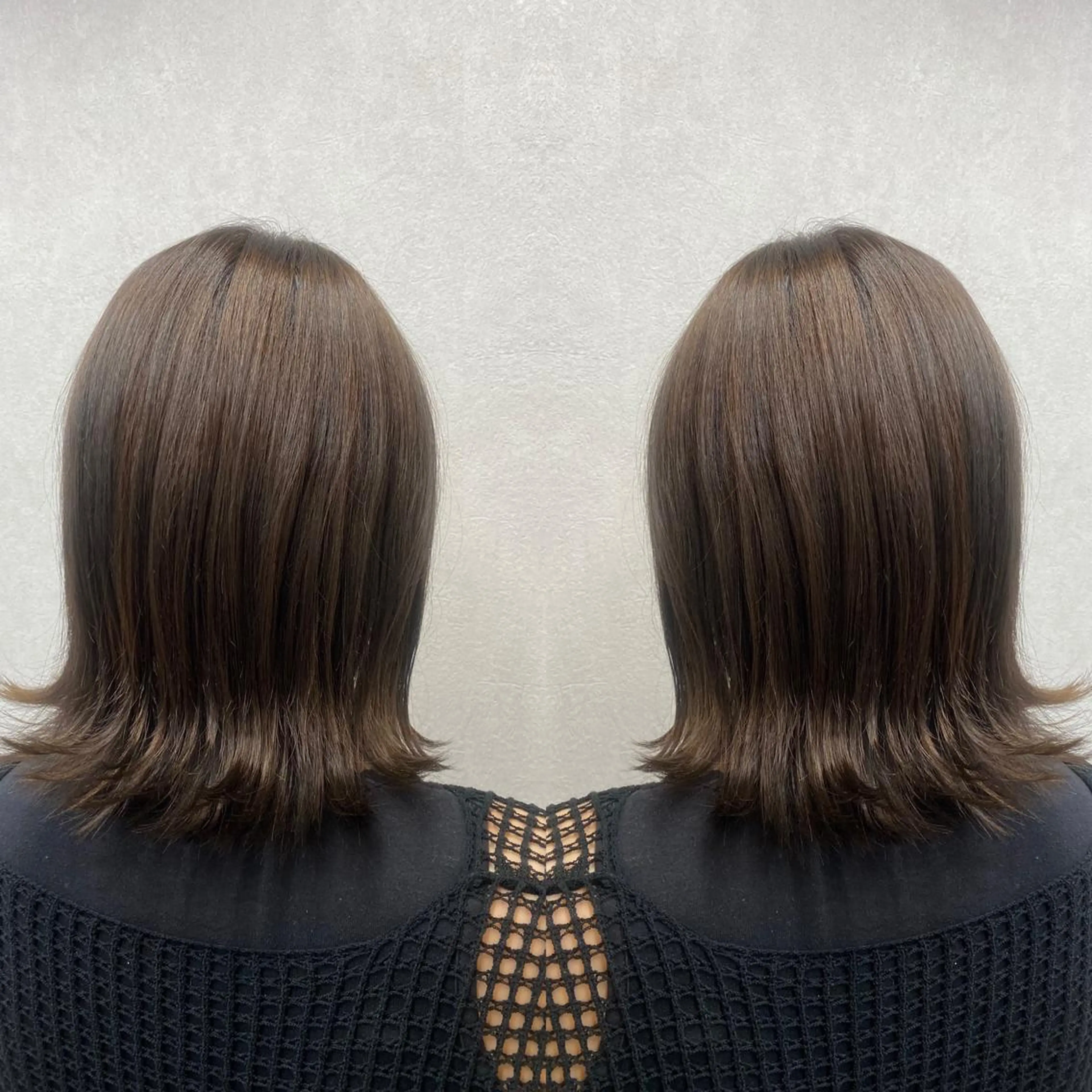 ミディアム カラー カット ヘアカラー トリートメント tocca 💜石田愛結💜のヘアスタイル