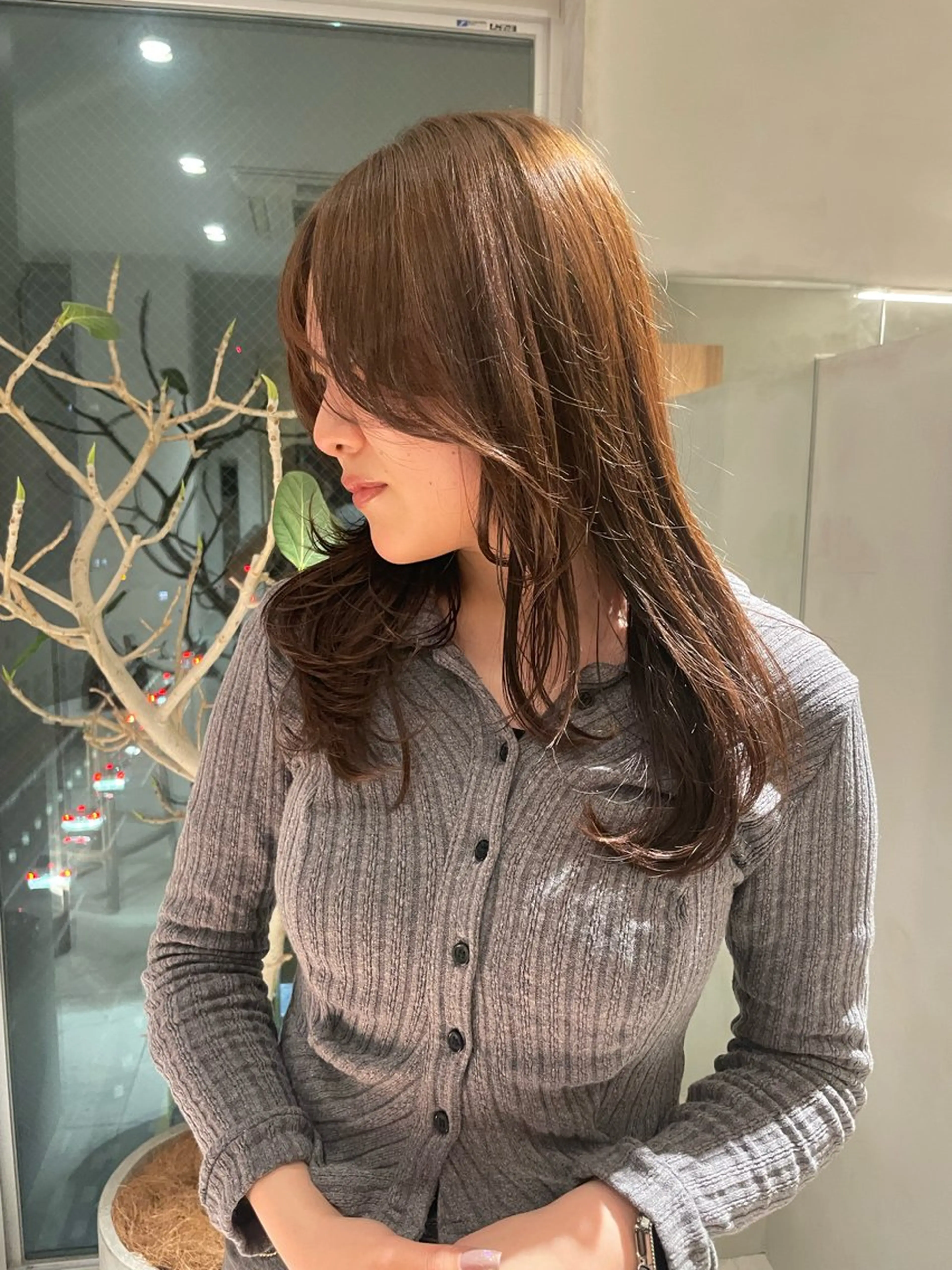 ロング RIN⌇ レイヤー⌇ 艶カラー🌙のヘアスタイル