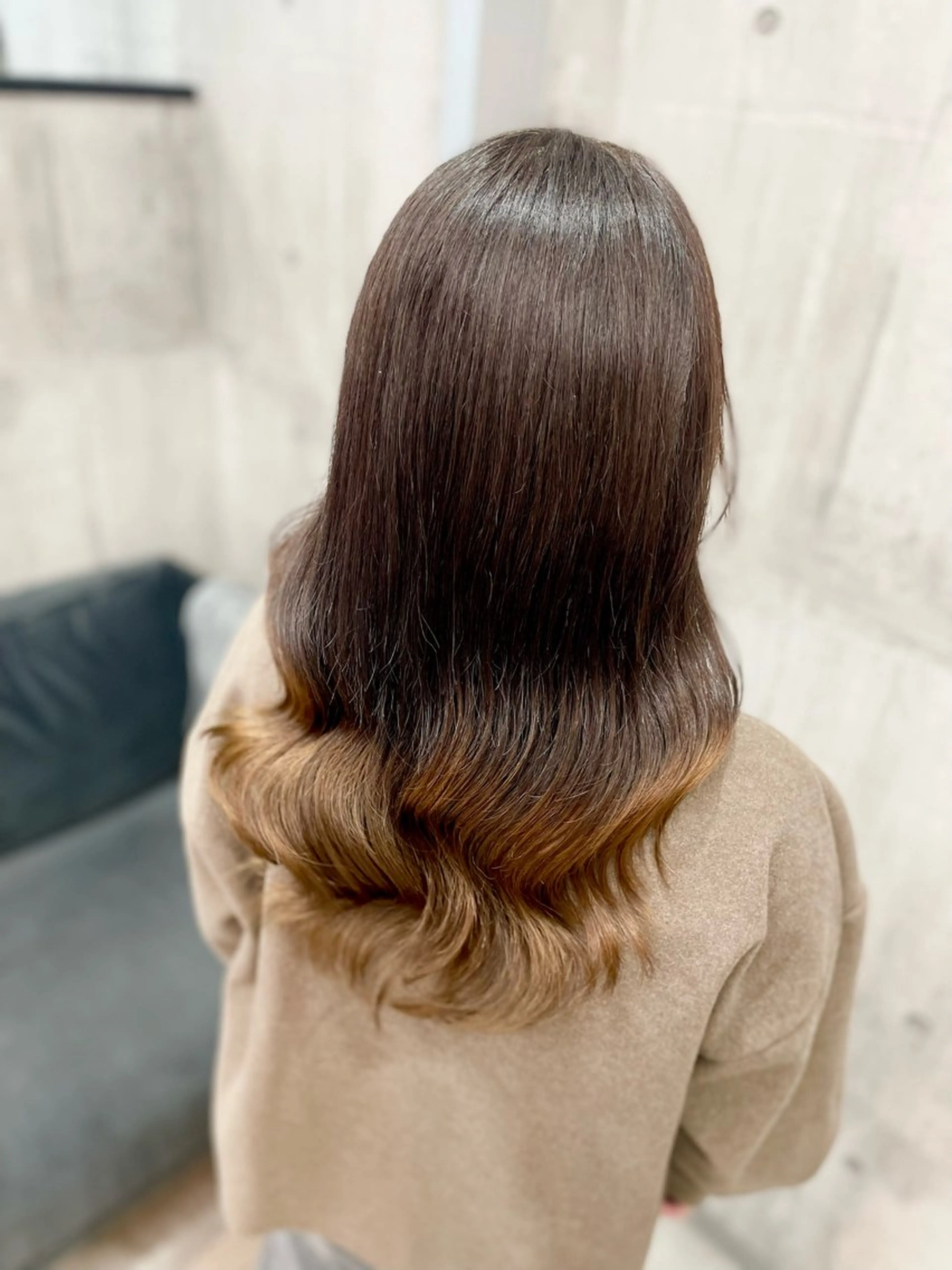 ロング カラー ブリーチ グラデーションカラー ヘアカラー トリートメント crystal船橋 /艶カラー/HONOのヘアスタイル