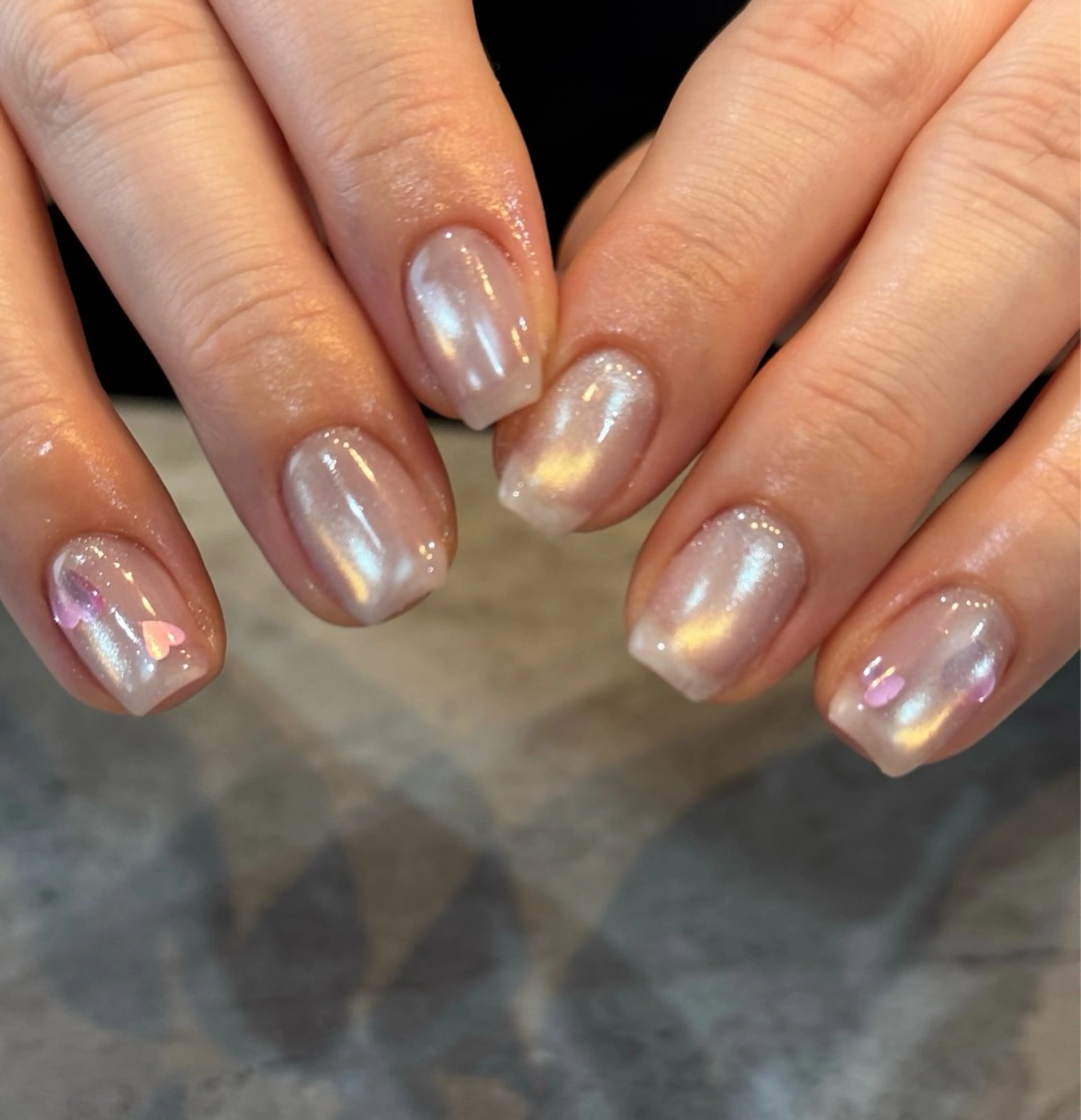 ネイル ハート ハンドネイル Blé nailのネイルデザイン