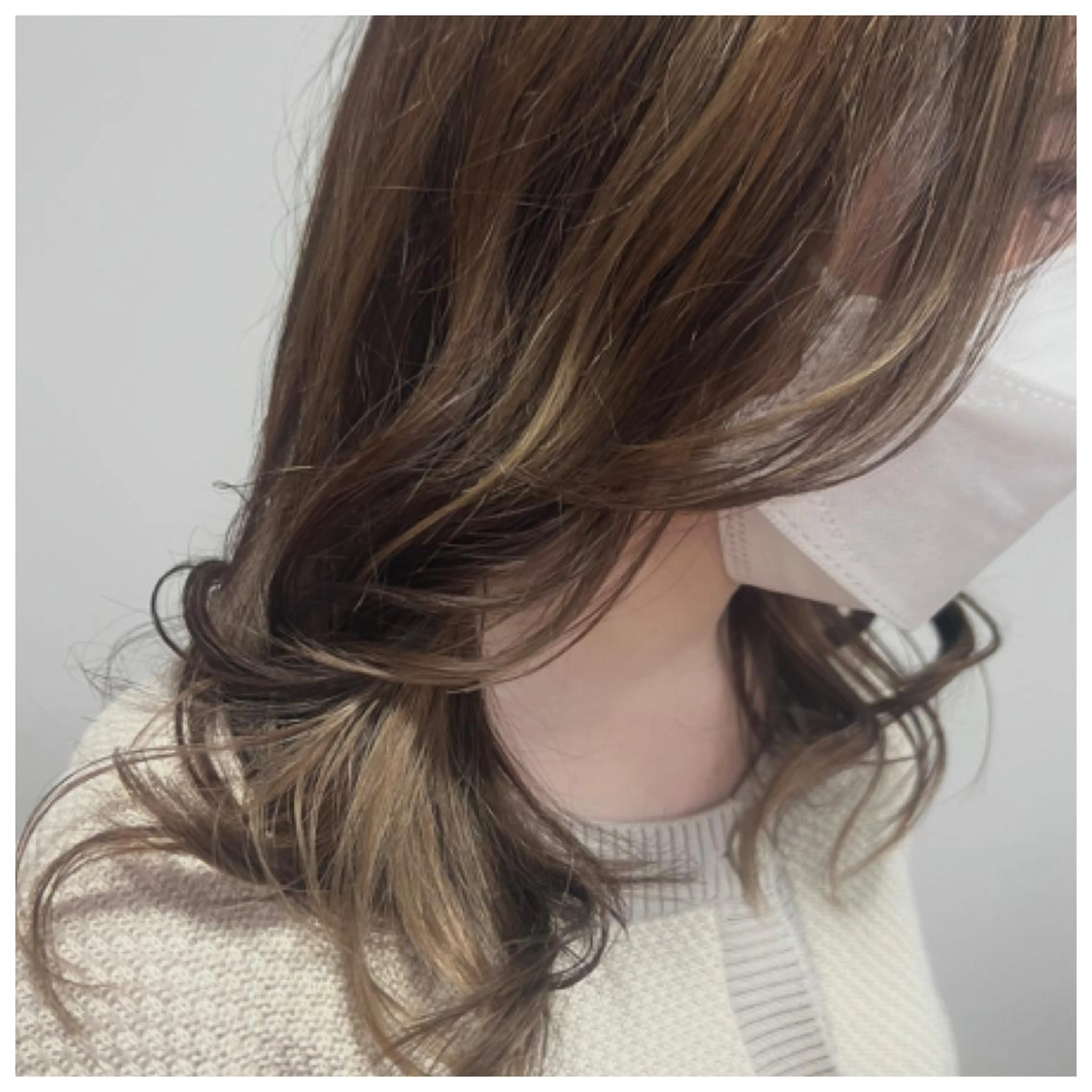 ミディアム カラー ブリーチ デザインカラー ヘアカラー Tendre Rêveのマツエク・マツパデザイン