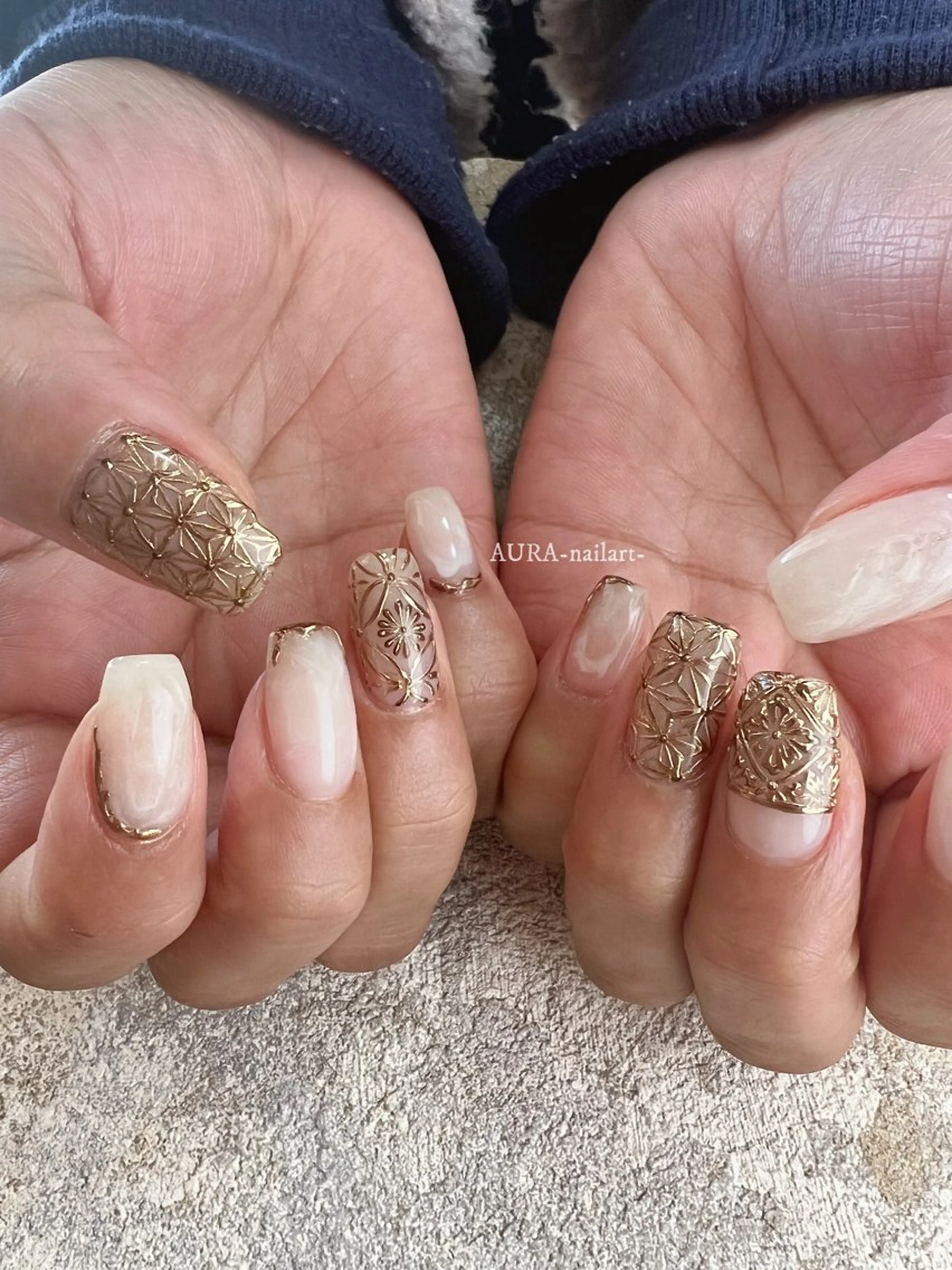 ネイル ハンドネイル AURA nailartのネイルデザイン