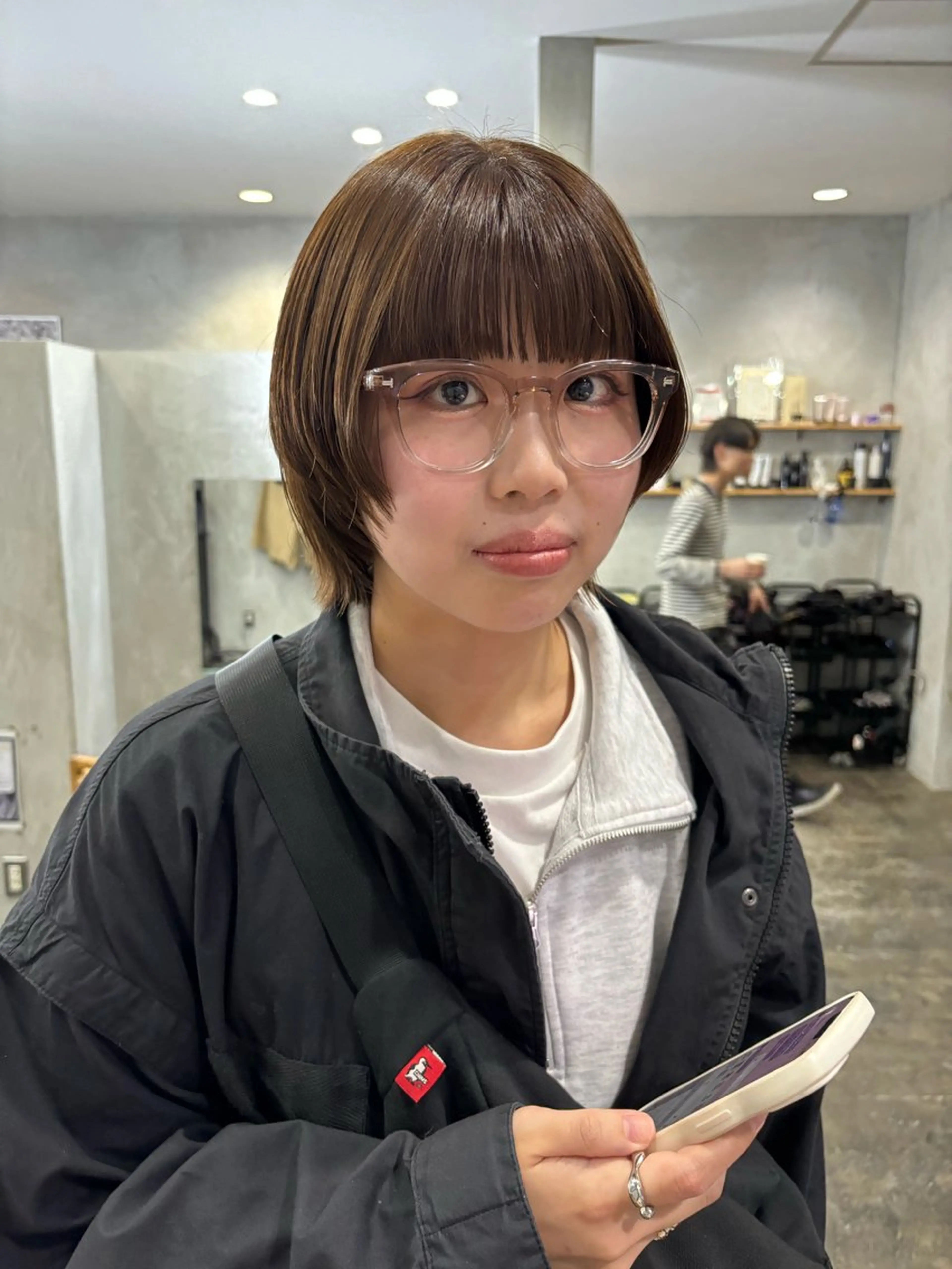 ショート ショートヘア ウルフカット カット トリートメント MaisonHALU 松浦光咲のヘアスタイル