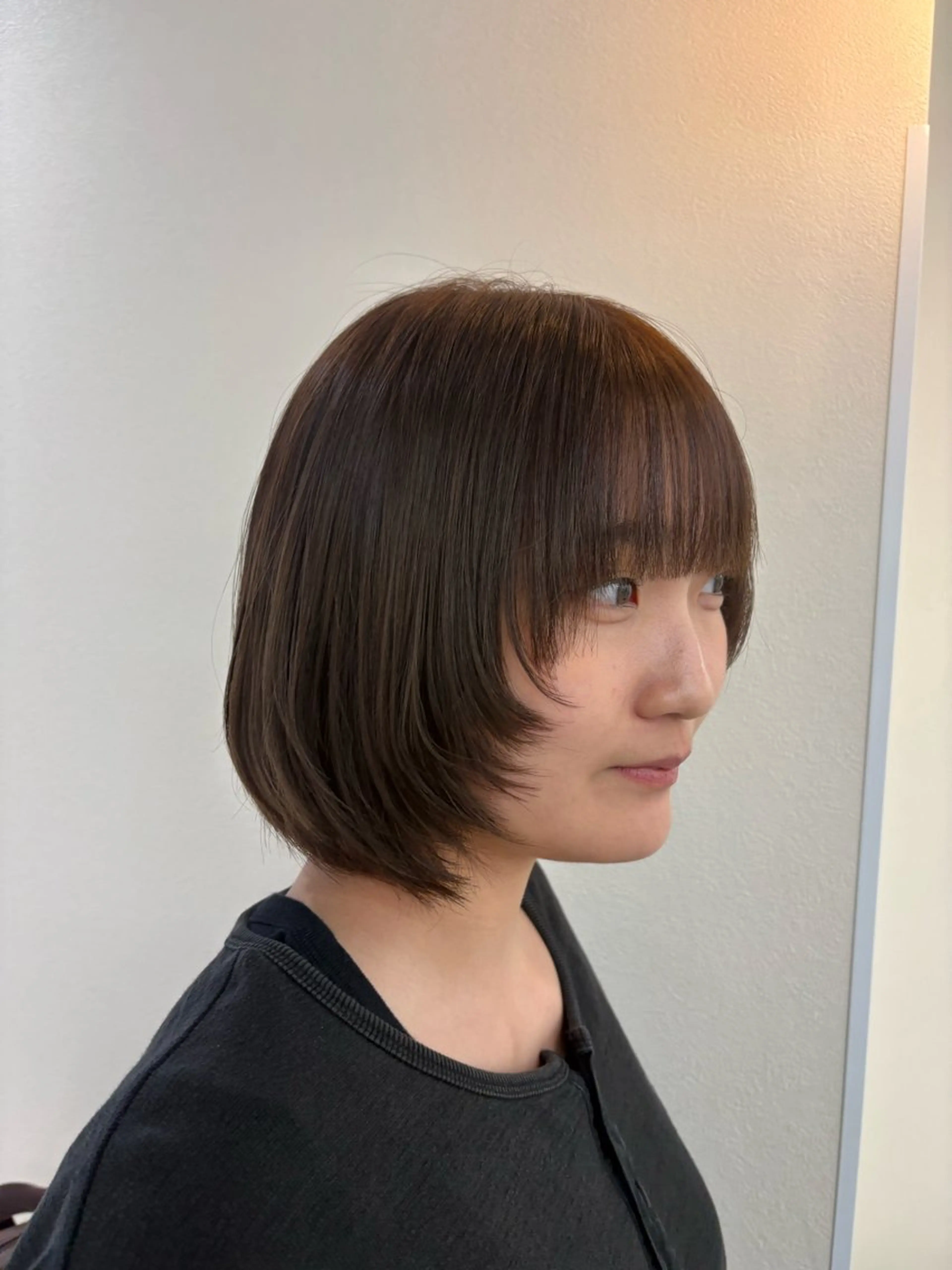 ショート ボブ レイヤーカット ブラウンカラー/暖色 /サツキ💖🌙のヘアスタイル